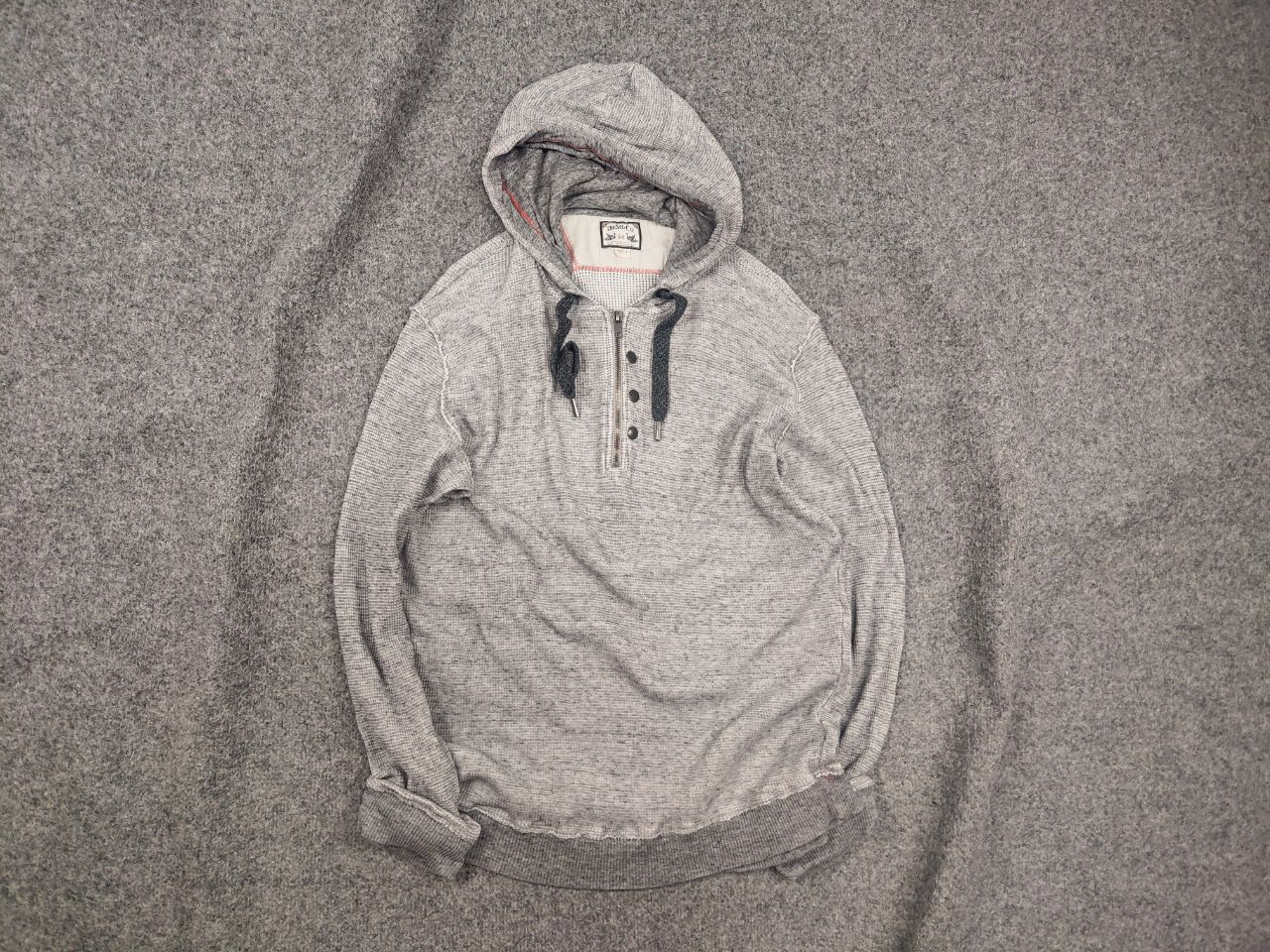 Diesel Vintage Diesel Logo Y2K Grey Cotton Structure Zip Hoodie Size US L / EU 52-54 / 3 - 1 Thumbnail