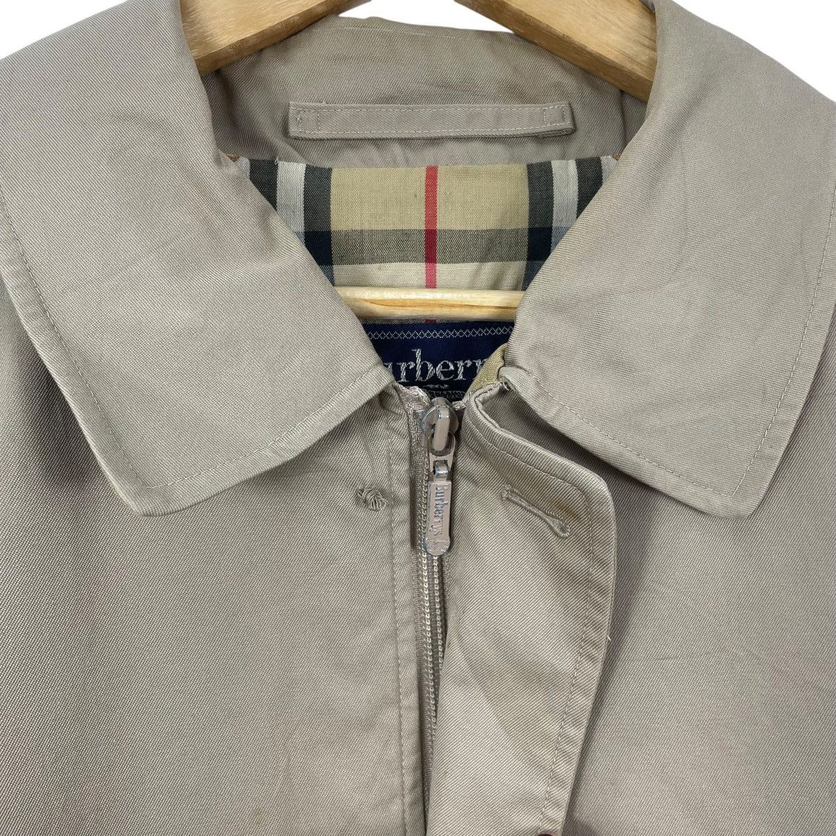 Burberry Vintage 90s Burberrys Nova Check Zipper Jacket Size US XL / EU 56 / 4 - 6 Thumbnail