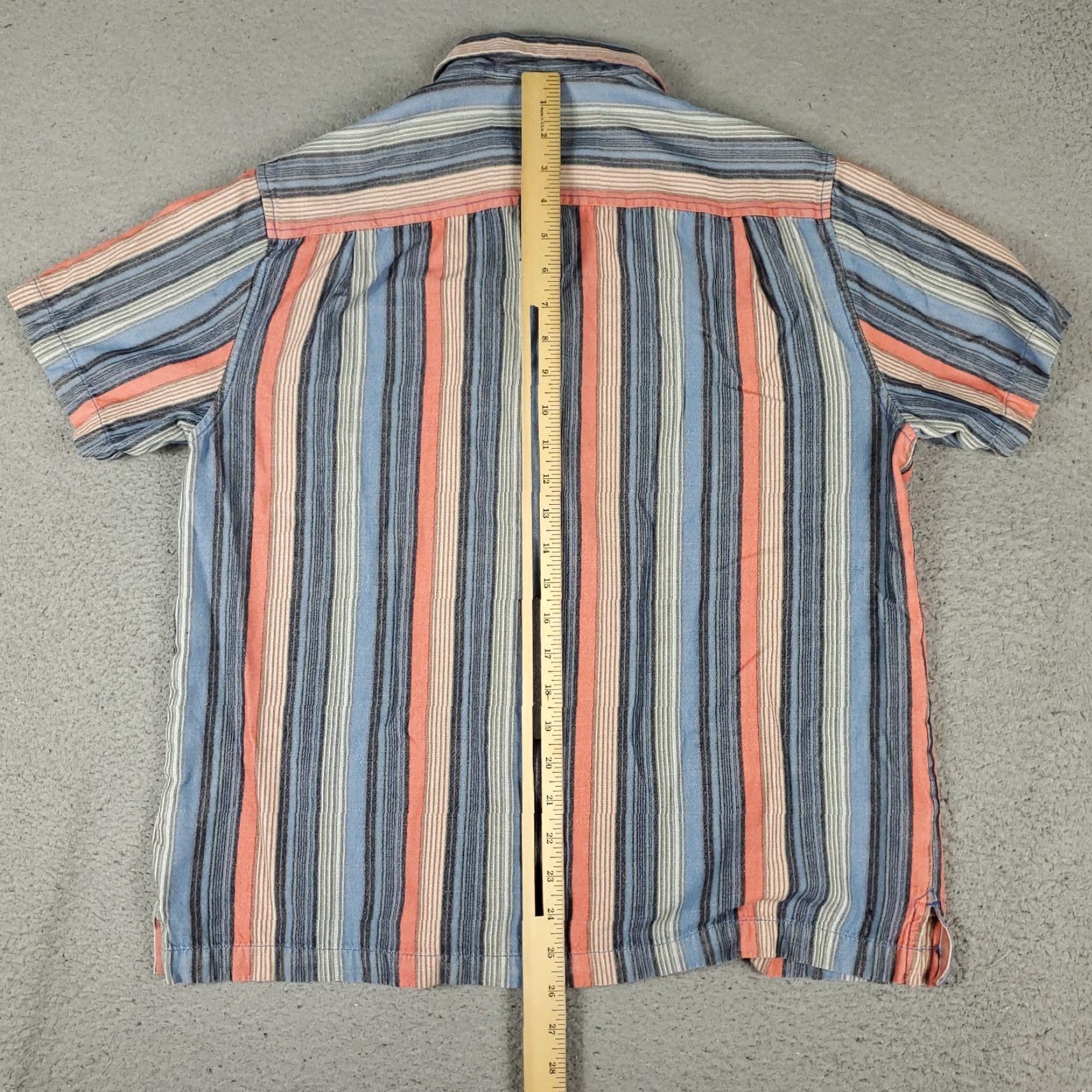 Tommy Bahama Tommy Bahama Shirt Mens Medium Blue Striped Silk Hawaiian Button Up Shirt Size US M / EU 48-50 / 2 - 3 Thumbnail