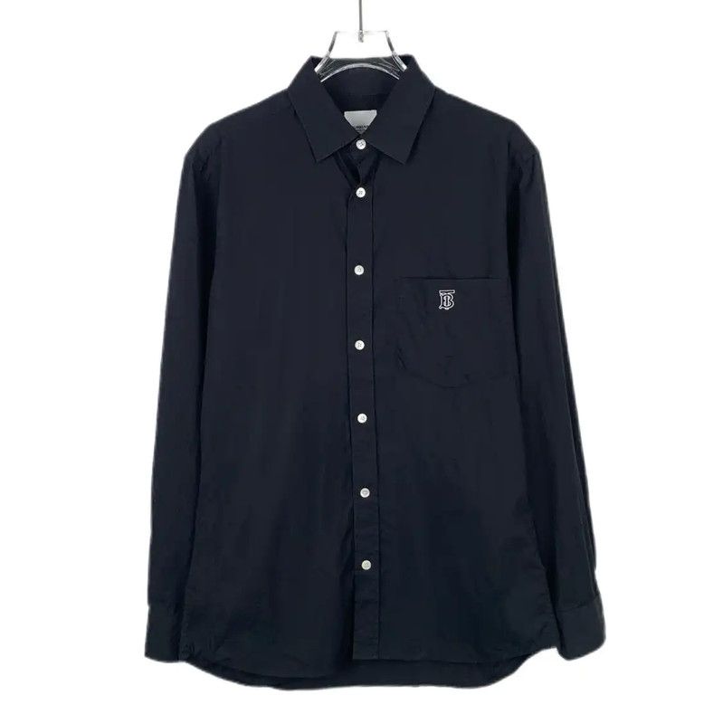Burberry Burberry Black Cotton Long Sleeve Shirt Size US S / EU 44-46 / 1 - 1 Thumbnail