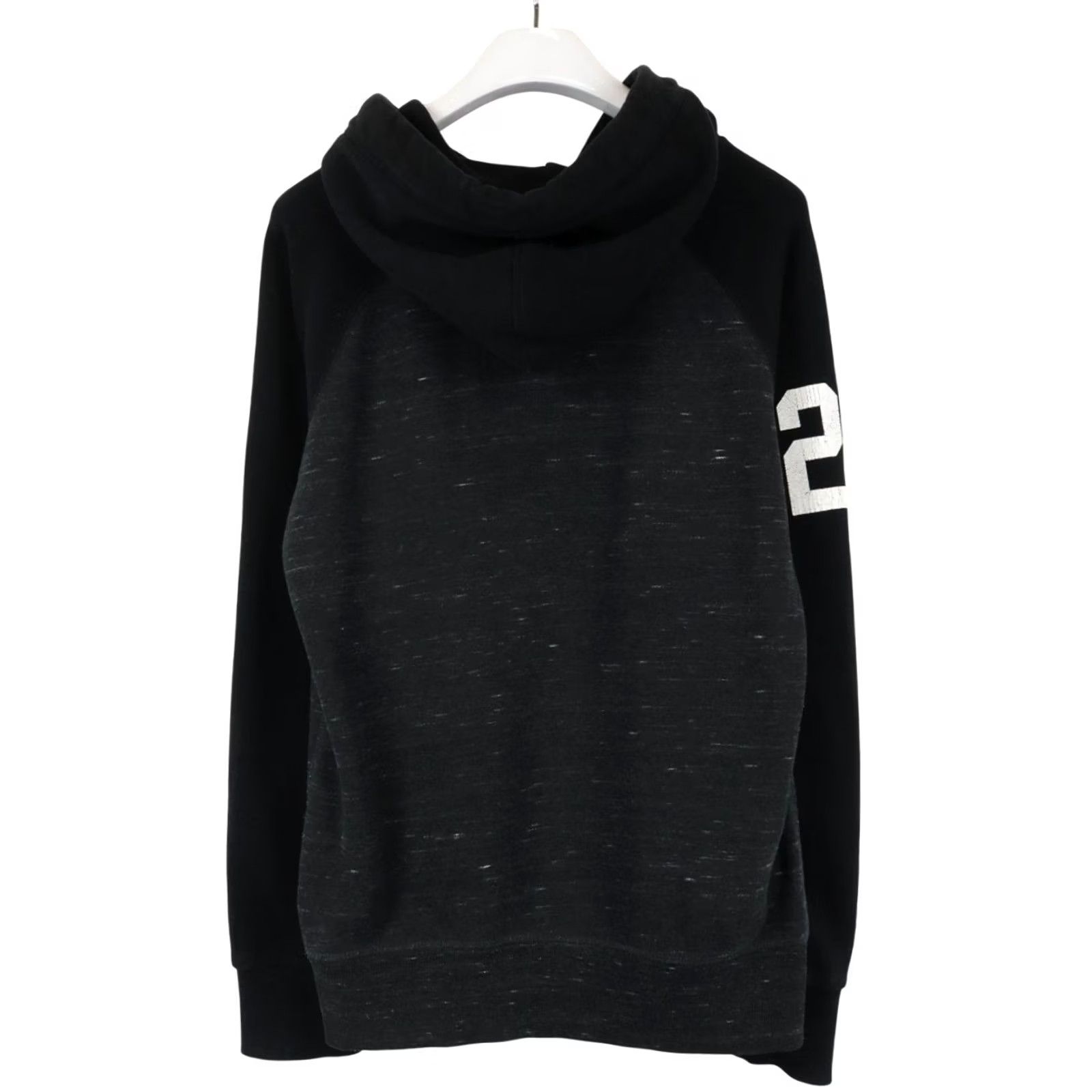 Superdry SUPERDRY Hoodie Men's LARGE Black Kangaroo Pocket Logo Hooded Cotton Blend Size US L / EU 52-54 / 3 - 2 Thumbnail
