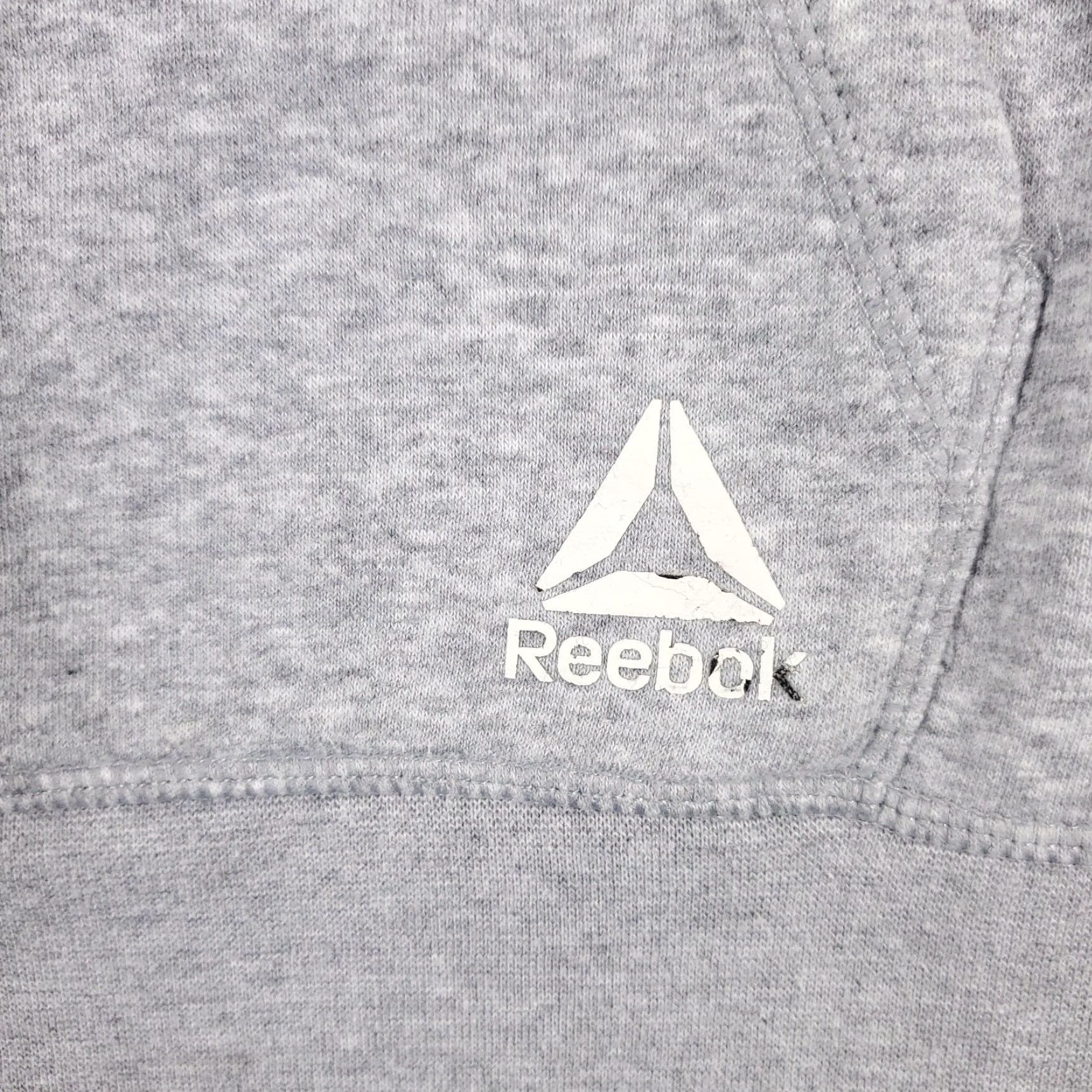 Reebok VINTAGE Reebok Hoodie Pullover Men Large Gray Sports Casual Fleece Sweatshirt Size US L / EU 52-54 / 3 - 6 Thumbnail