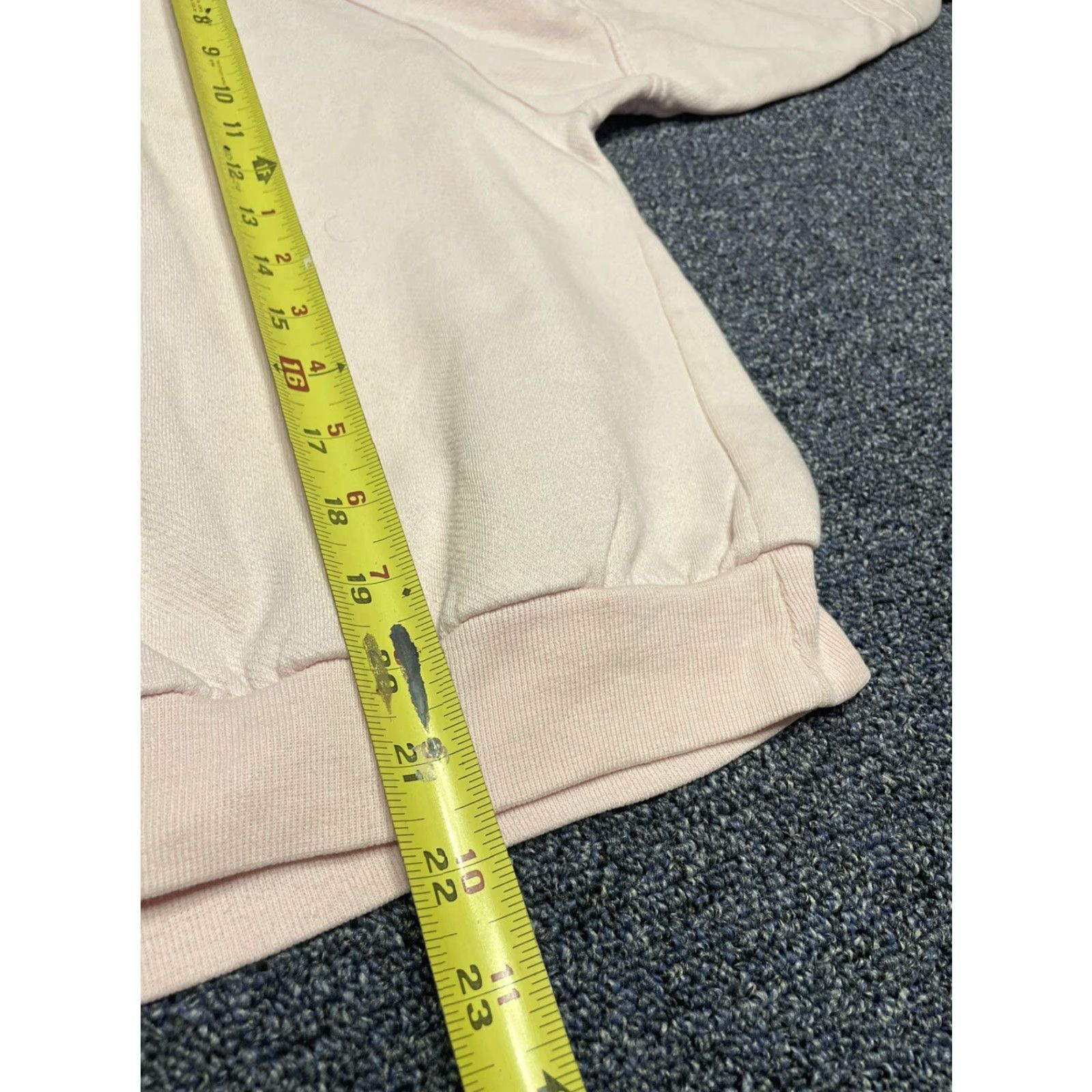 Pinko VINTAGE 80s Raglan Crewneck Sweatshirt Pink S Womens USA Made Size S / US 4 / IT 40 - 4 Thumbnail