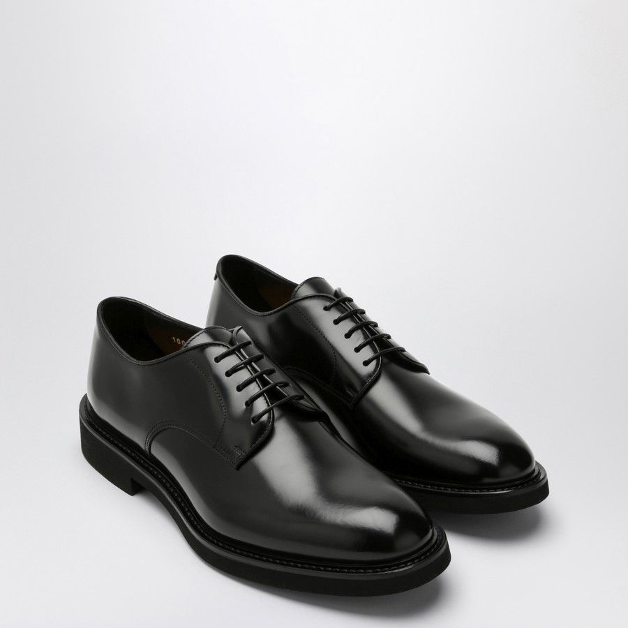 Doucal's o1d2blof0225 Leather Lace-Up Shoes in Black Size US 7 / EU 40 - 1 Thumbnail