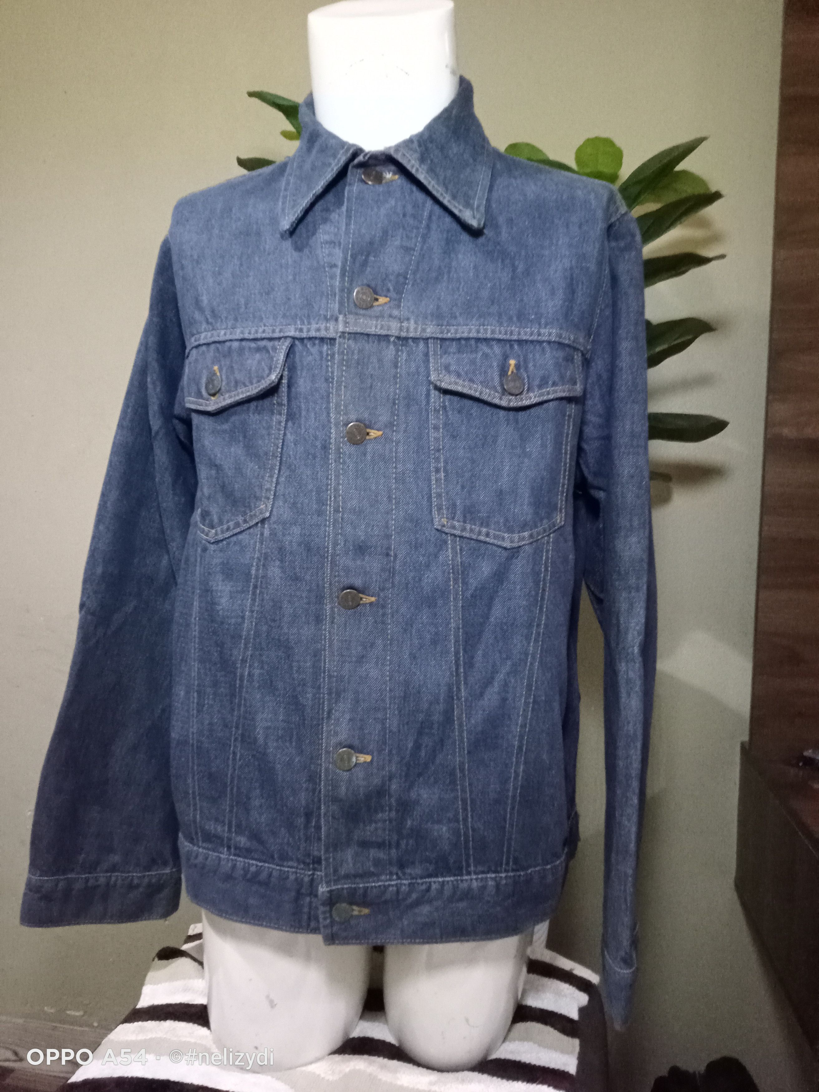 Vintage ROEBUCKS SELVEDGE DENIM JACKET Size US L / EU 52-54 / 3 - 1 Thumbnail