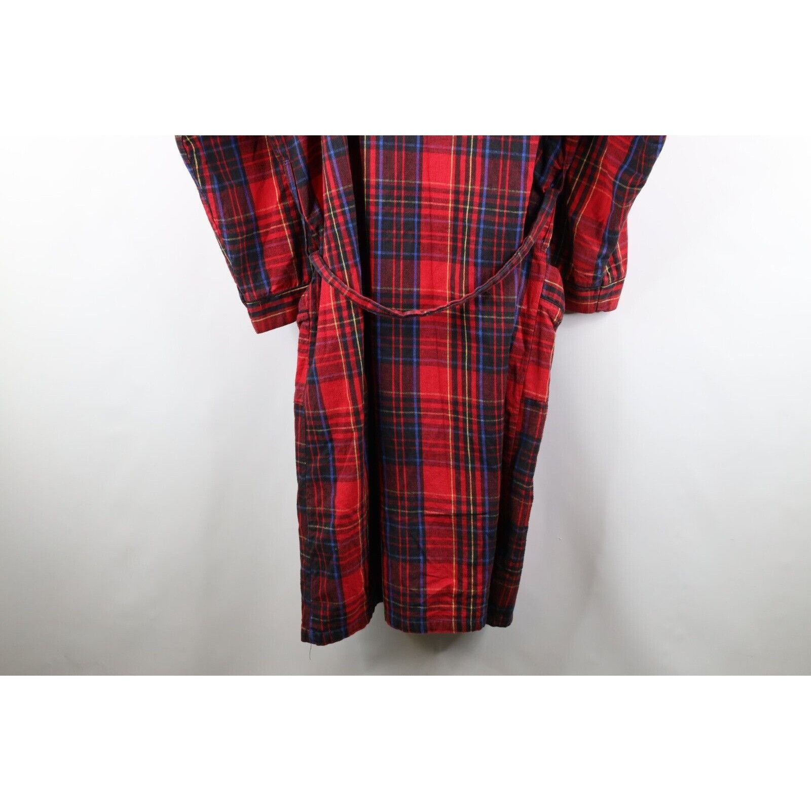 Pierre Cardin × Vintage Vintage 90s Pierre Cardin Belted Flannel Bath Robe Size US L / EU 52-54 / 3 - 14 Thumbnail