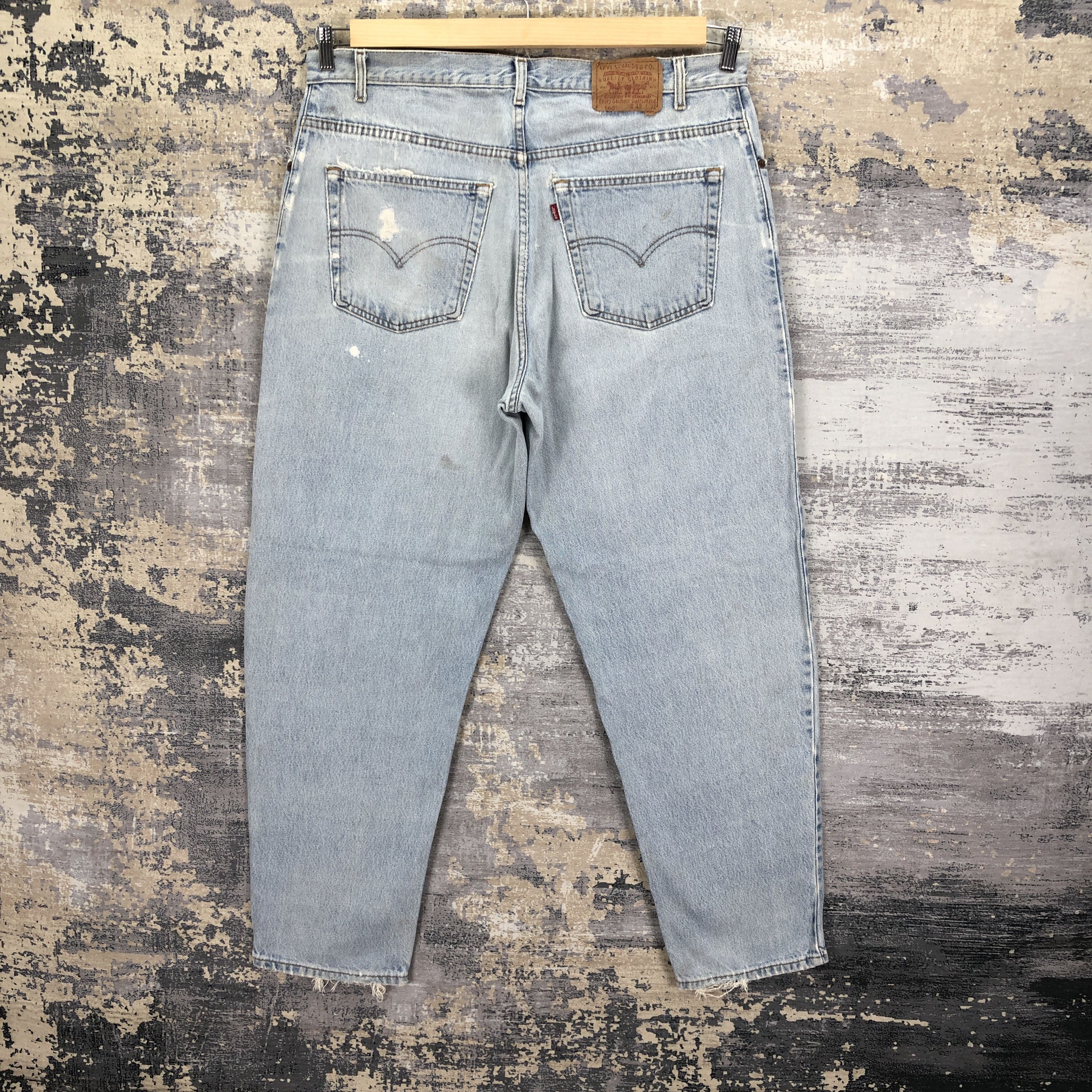 Levi's × Vintage Vintage Levis 560 Light Wash Jeans Distressed Levi's Denim Size US 38 / EU 54 - 2 Thumbnail