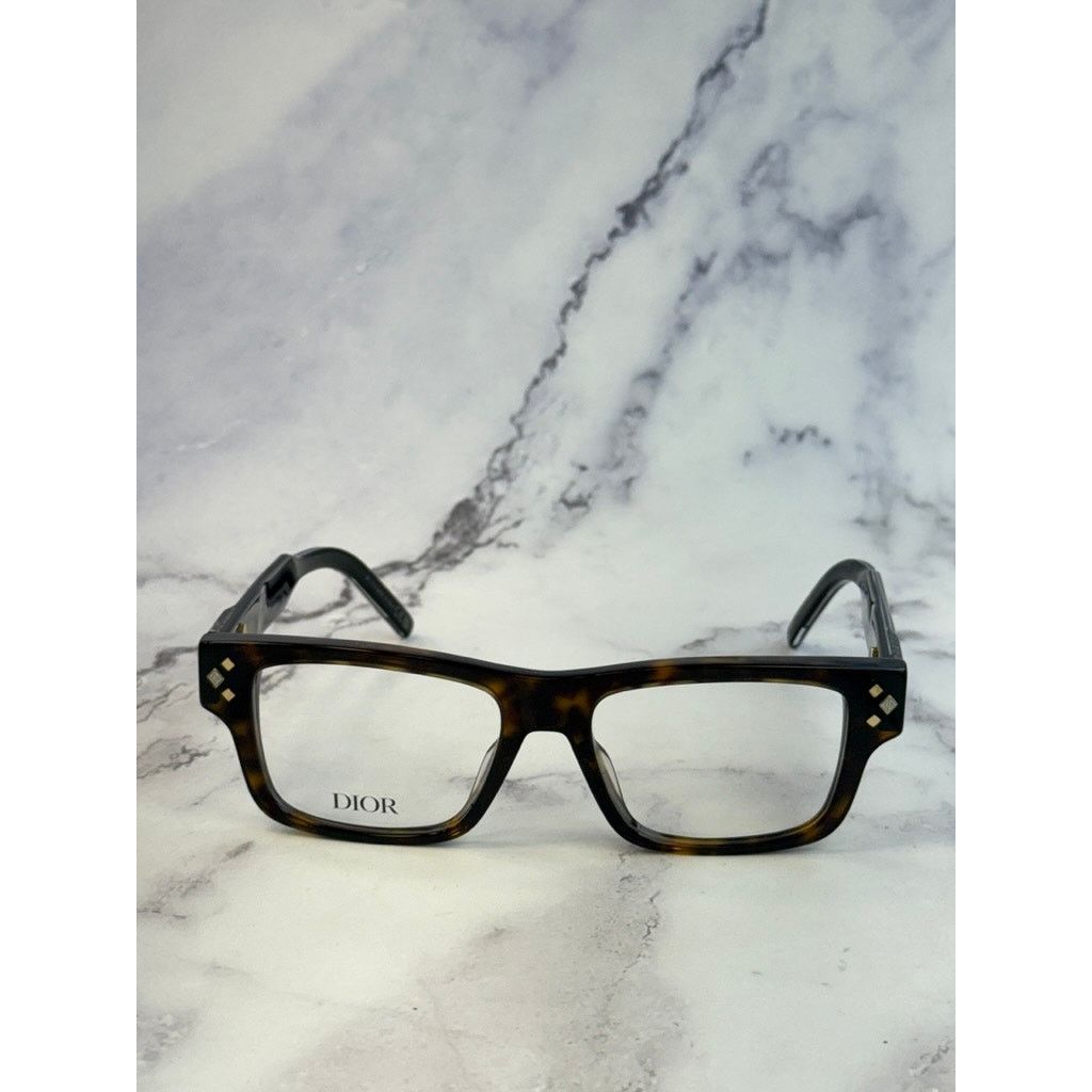 Dior NEW Dior CDDiamondO S3I Eyeglasses Frames in Havana Brown Size ONE SIZE - 5 Thumbnail