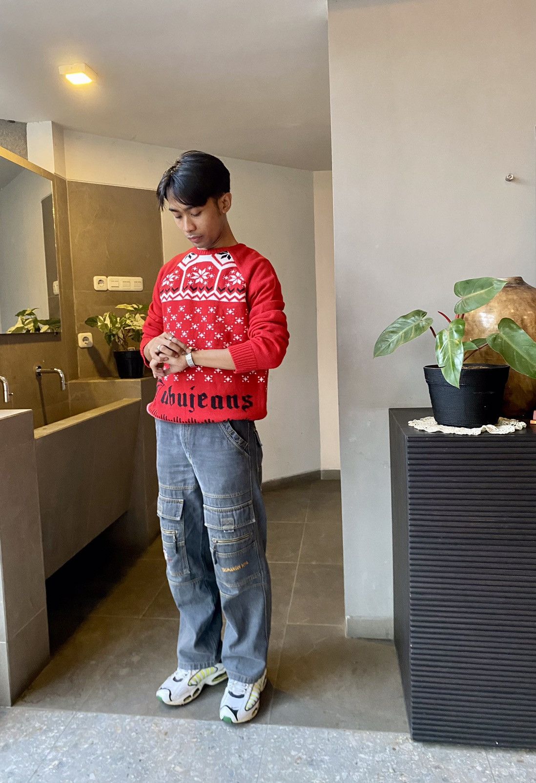Fubu × Vintage 💥Rare💥Fubu Spell Out Knitwear Size US L / EU 52-54 / 3 - 2 Thumbnail