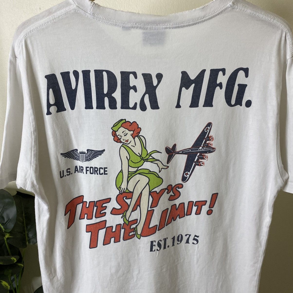 Avirex Vintage Y2K Avirex MFG US Air Force Distressed T Shirt Size US M / EU 48-50 / 2 - 2 Thumbnail
