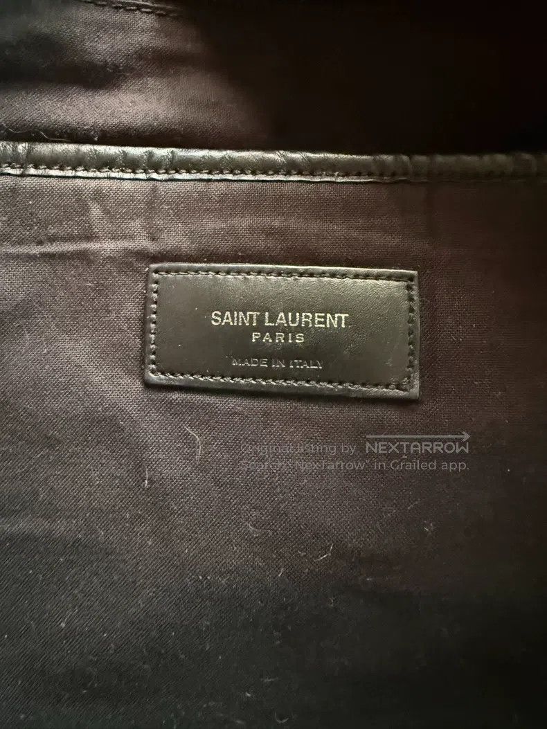 Saint Laurent Paris Saint Laurent Paris 16AW Black Washed Worn Cowhide Backpac Size ONE SIZE - 8 Thumbnail