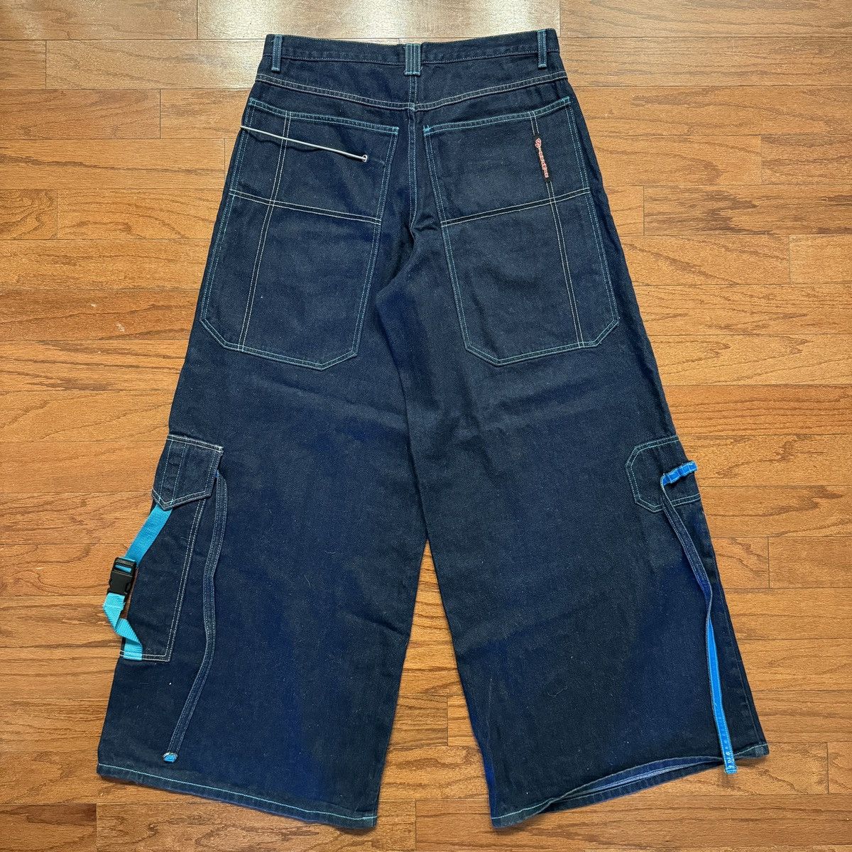 JNCO Vintage 90s Sinnamon Women’s Denim Jeans Sz 15Wide Leg Baggy Size 38" / US 16 / IT 52 - 2 Thumbnail