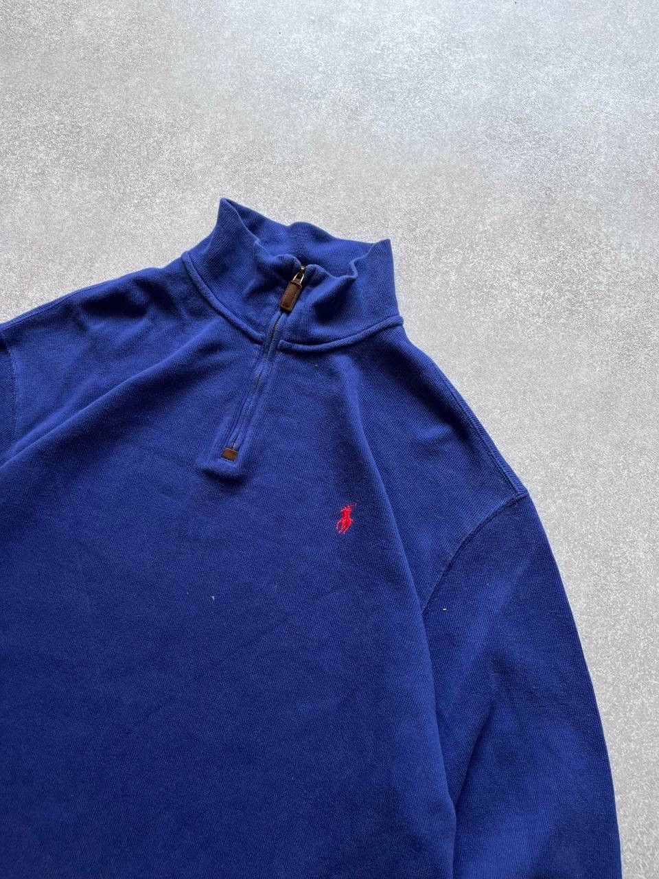 Vintage Vintage Polo Ralph Lauren Quarter Zip Sweater XL Size US XL / EU 56 / 4 - 3 Thumbnail