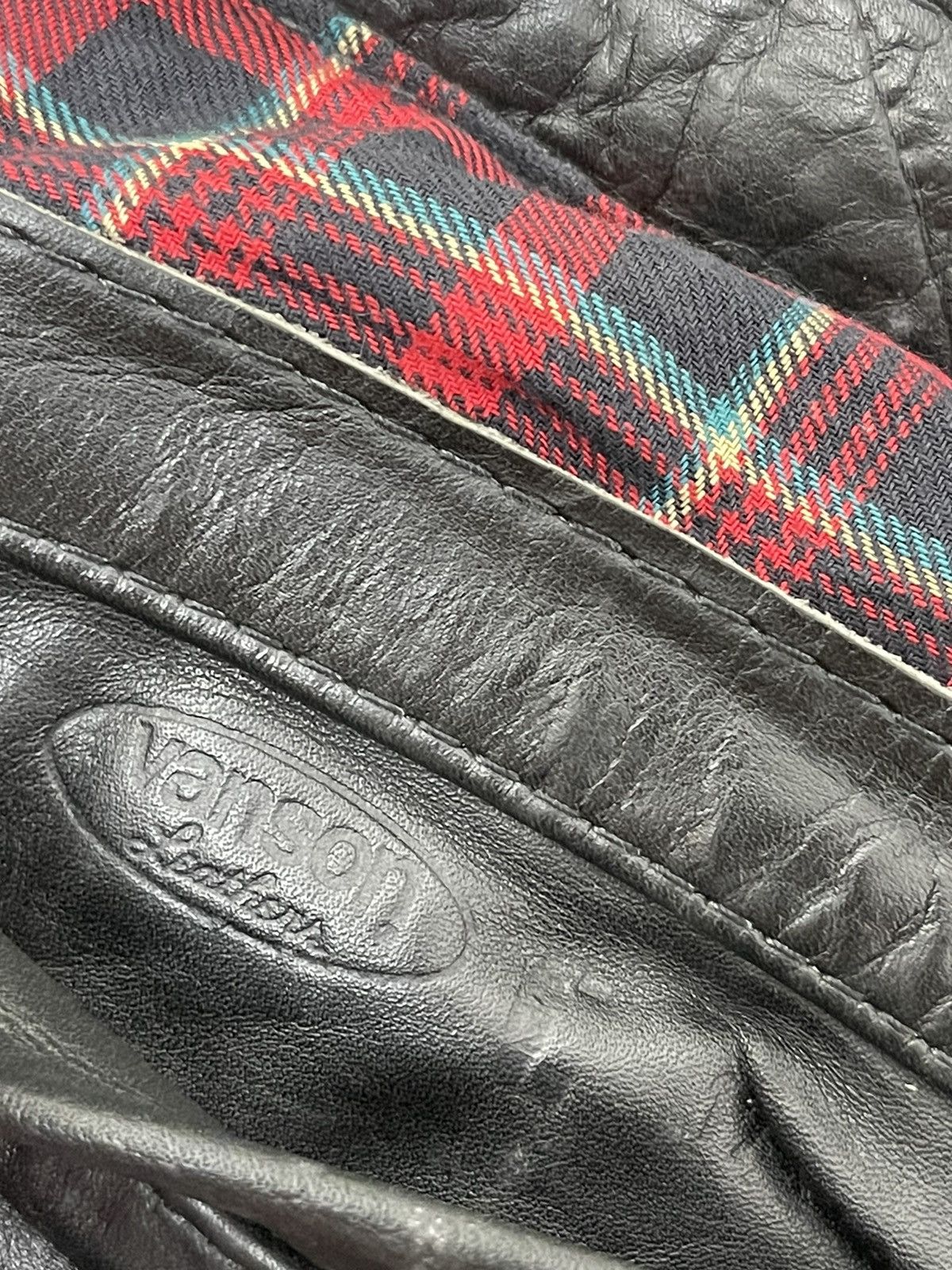 Genuine Leather Cafe Racer Vanson Leathers USA Leather Jacket 3🟦 Size US S / EU 44-46 / 1 - 21 Thumbnail