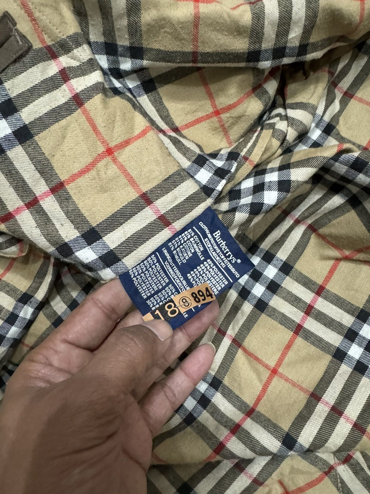 Burberry × Vintage Vintage Burberry Nova Check Long Coat Size US L / EU 52-54 / 3 - 5 Thumbnail