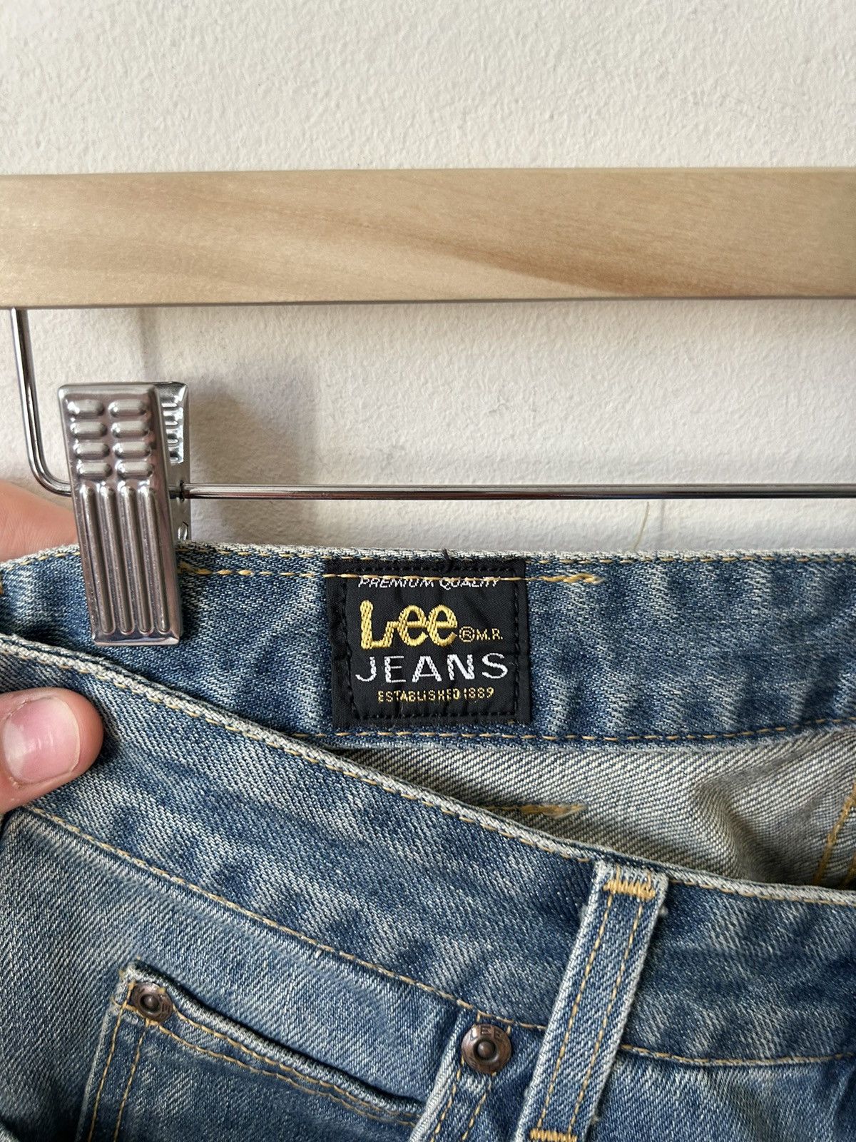 Lee × Vintage Vintage Lee Riders Japanese Selvige Blue Jeans Size US 31 - 7 Thumbnail