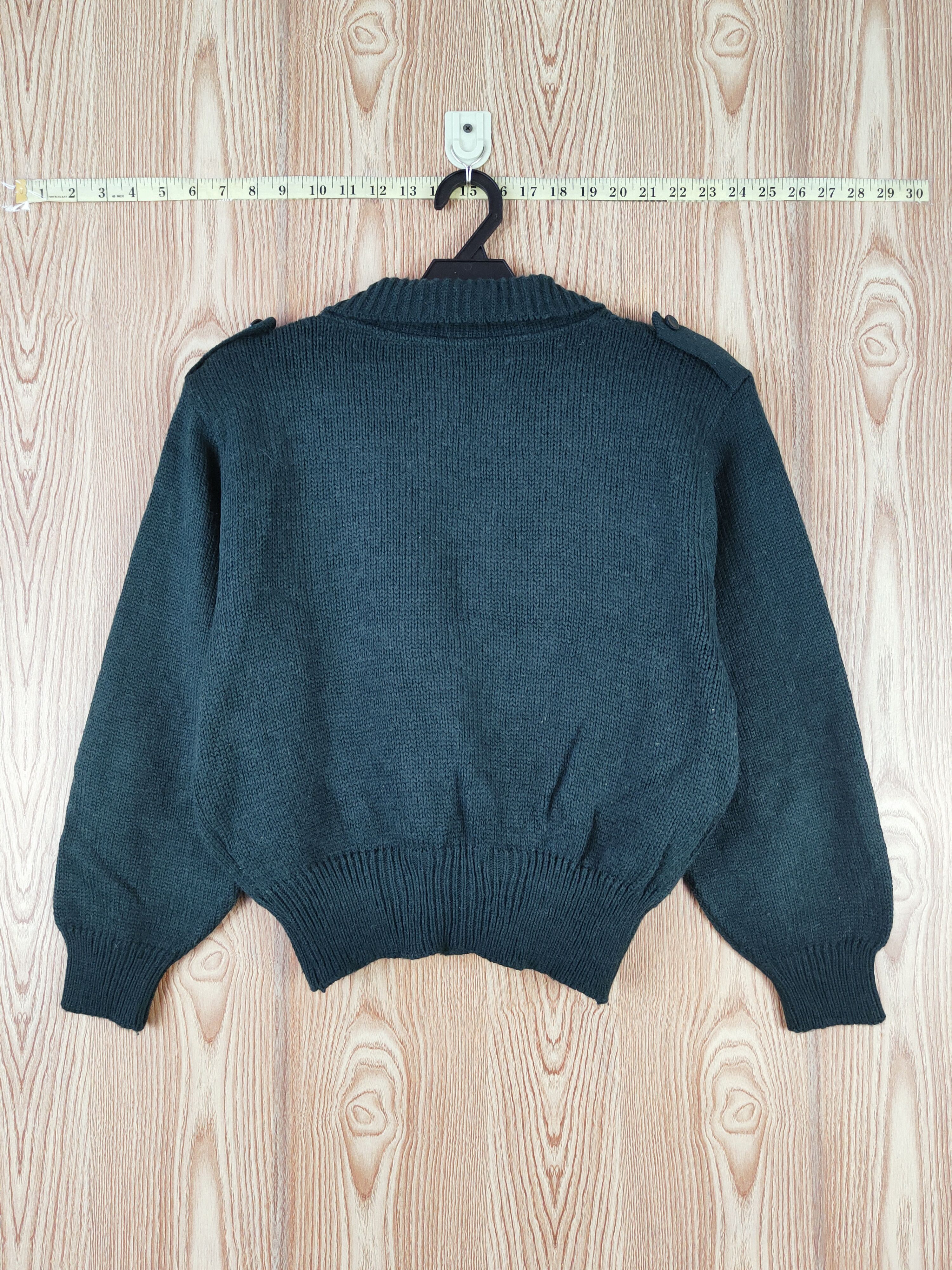 Aran Isles Knitwear × Japanese Brand Japanese Brand Dark Green Knitwear Crop Top Cardigan #W733 Size S / US 4 / IT 40 - 7 Thumbnail