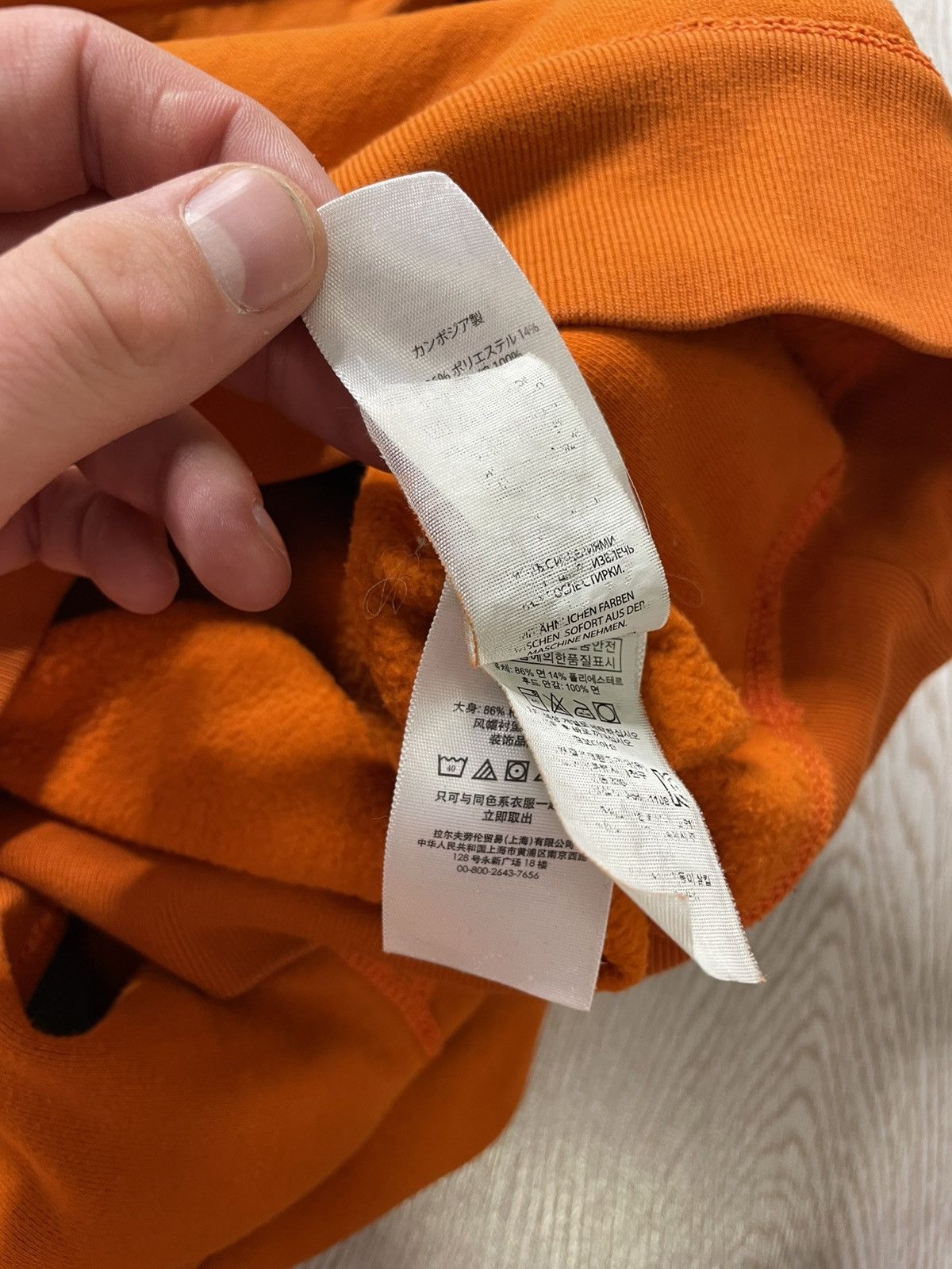 Polo Ralph Lauren × Vintage Vintage Y2K Polo Ralph Lauren Orange hoodie size M Size US M / EU 48-50 / 2 - 12 Thumbnail