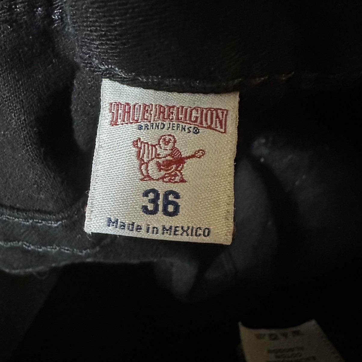 Other × True Religion Y2K Men’s True Religion All Black Denim Skinny Flap Jeans Size US 36 / EU 52 - 7 Thumbnail