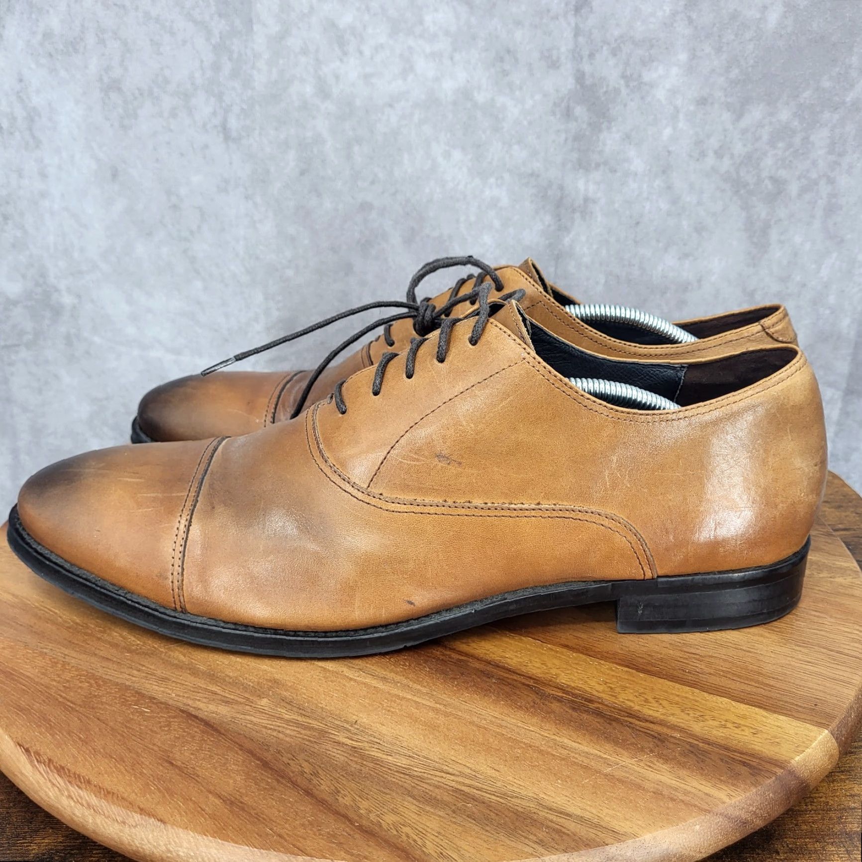 gordon rush brown dress shoes Dillon Lace-Up Cap Toe Oxford in Chestnut