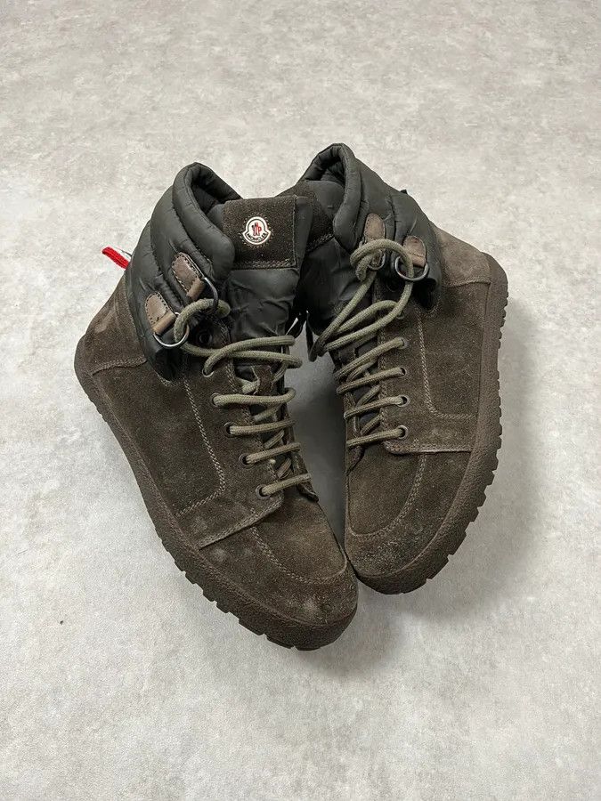 Moncler 2000s Moncler Khaki Leather Boots Size US 7 / EU 40 - 3 Thumbnail