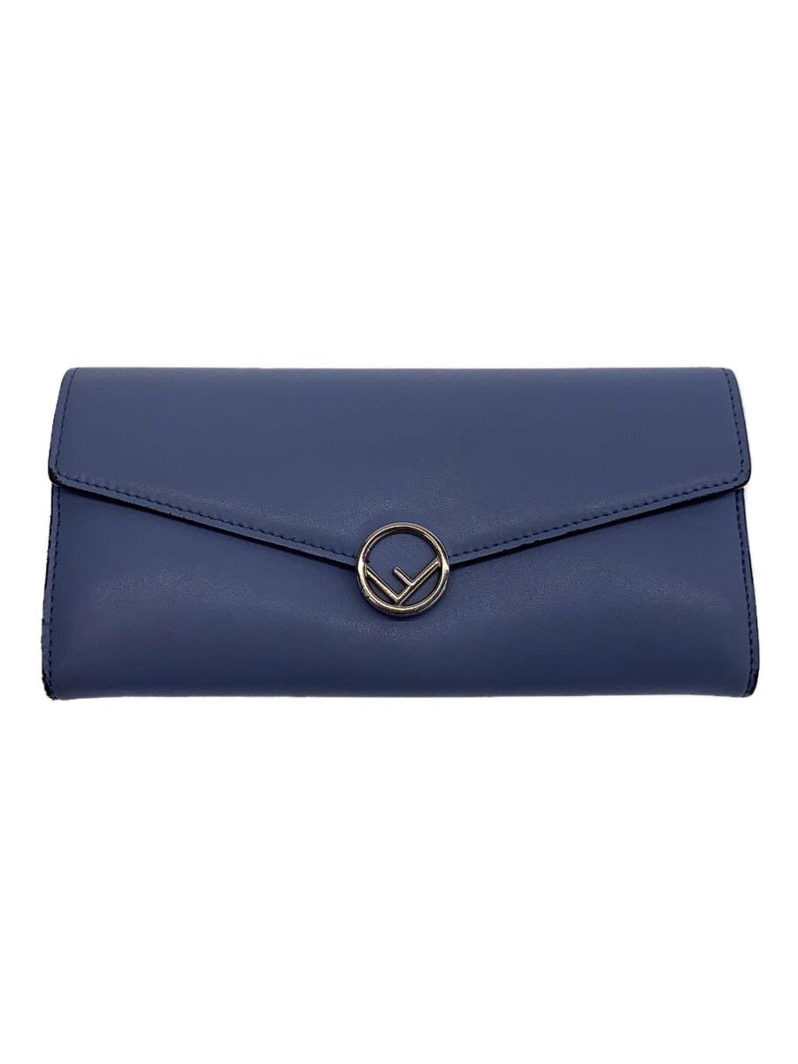 Fendi Fendi Leather Long Wallet Blue Size ONE SIZE - 1 Thumbnail