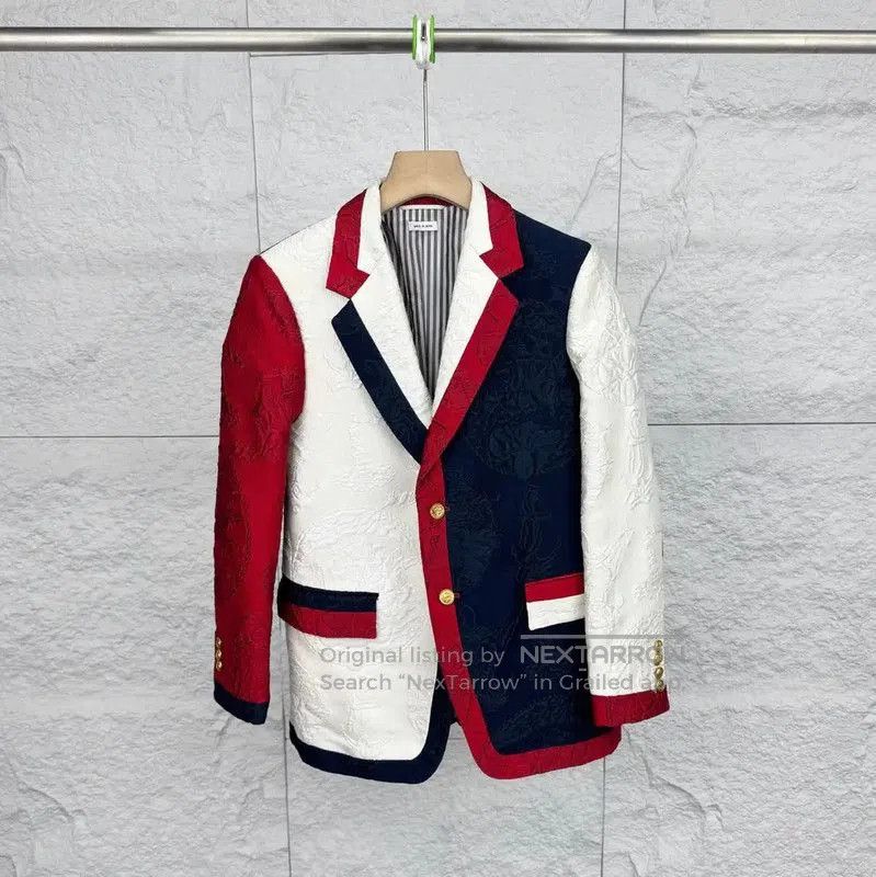 Thom Browne Thom Browne Colorblock Cotton Blazer . Size US M / EU 48-50 / 2 - 1 Thumbnail