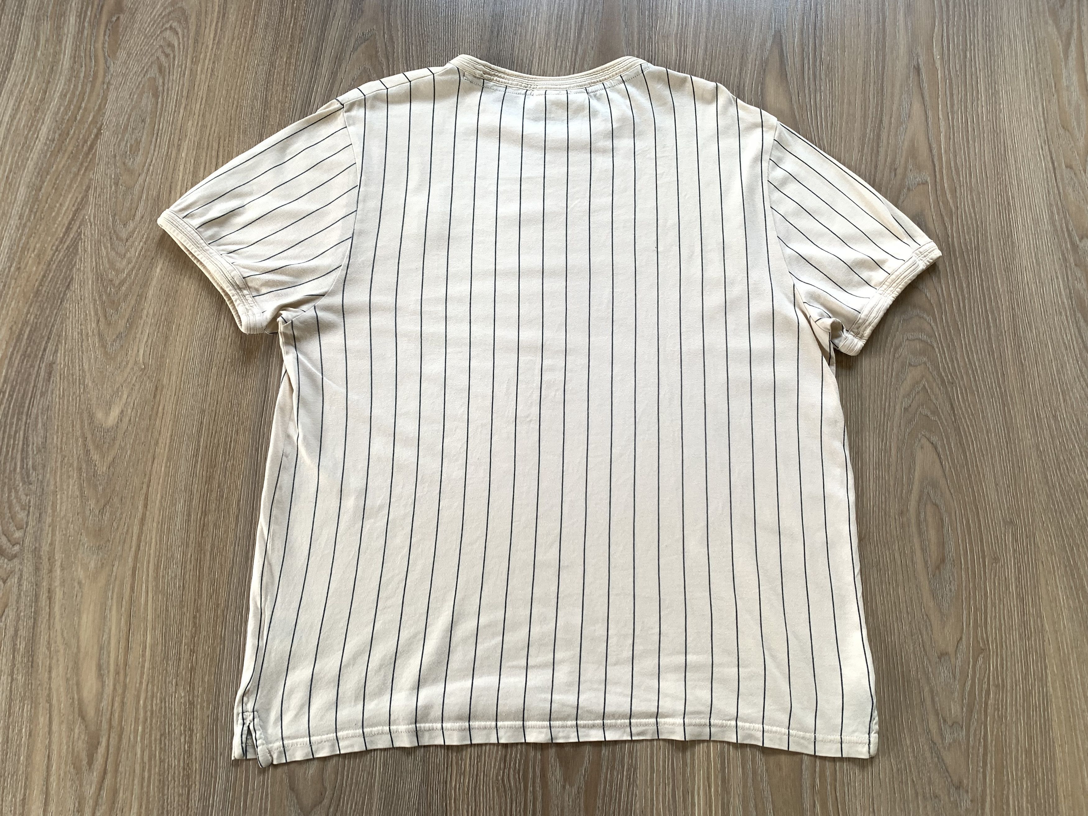 Fila Fila Mens Beige Stripe Cotton T Shirt Size US L / EU 52-54 / 3 - 3 Thumbnail