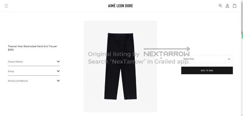 Other Aime Leon Dore size S Navy Blue Suit Pants Size US 27 - 8 Thumbnail