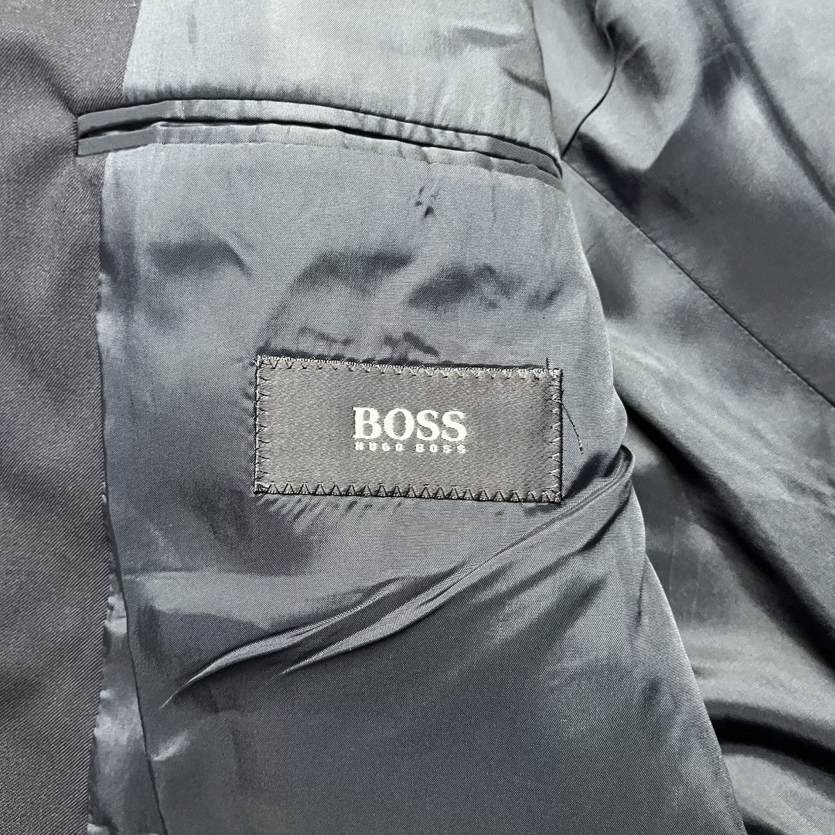 Hugo Boss Hugo Boss Da Vinci Lucca Black Wool Blazer Jacket Luxury Size 42L - 9 Thumbnail