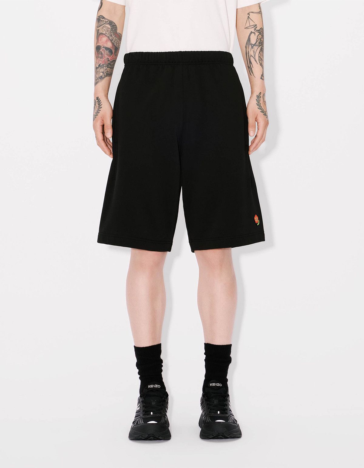 Kenzo Kenzo Pop Embroidered Black Sweat Shorts Size US 30 / EU 46 - 3 Thumbnail