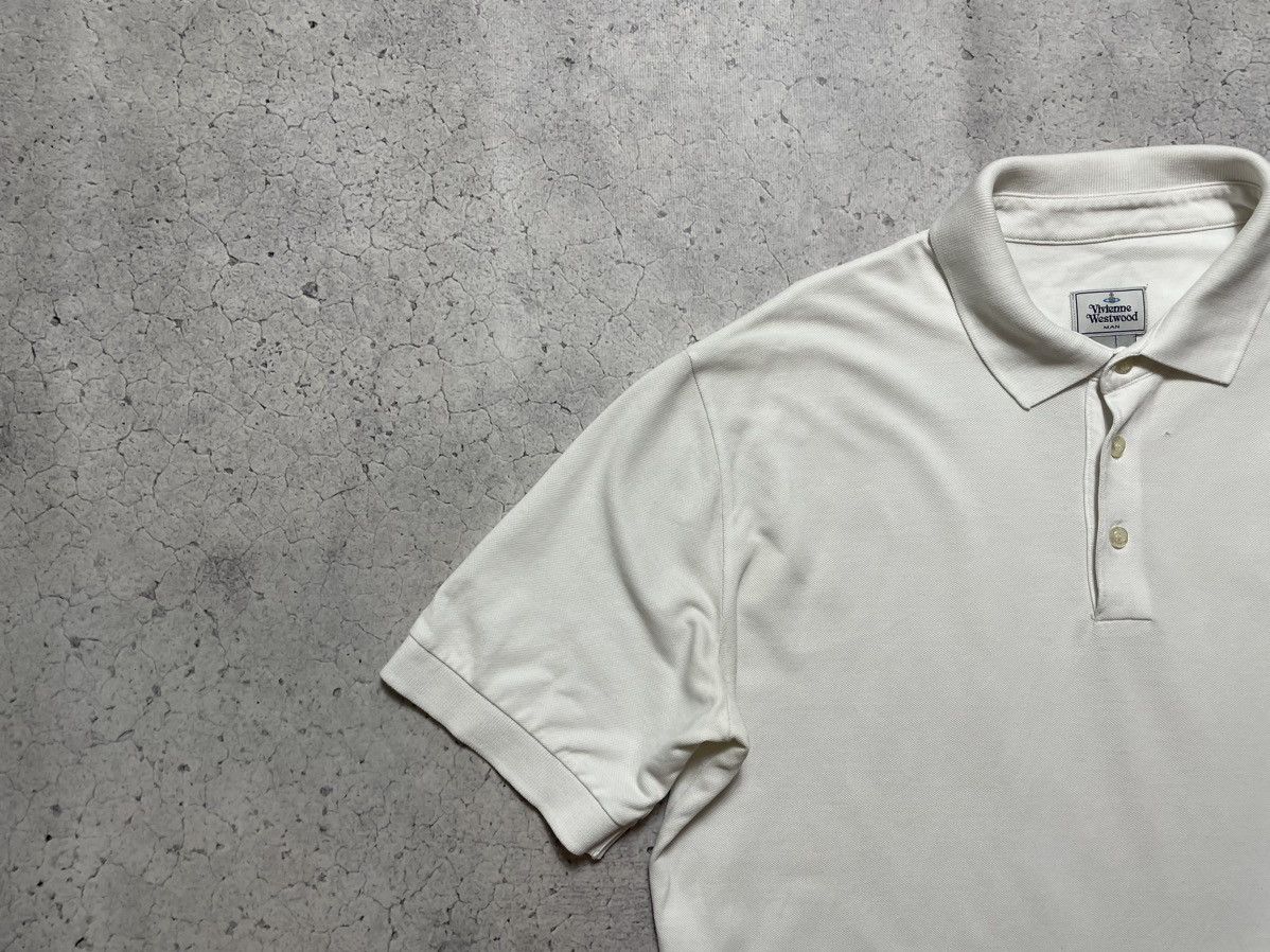 Vivienne Westwood Vintage Vivienne Westwood Luxury Polo T-Shirt White Y2K Size US XL / EU 56 / 4 - 4 Thumbnail