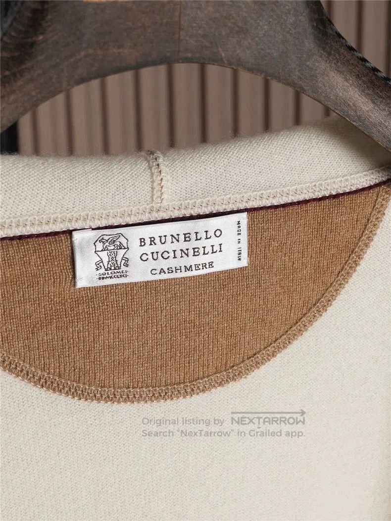 Brunello Cucinelli Brunello Cucinelli Men's Cashmere Hooded Jacket Size US L / EU 52-54 / 3 - 6 Thumbnail