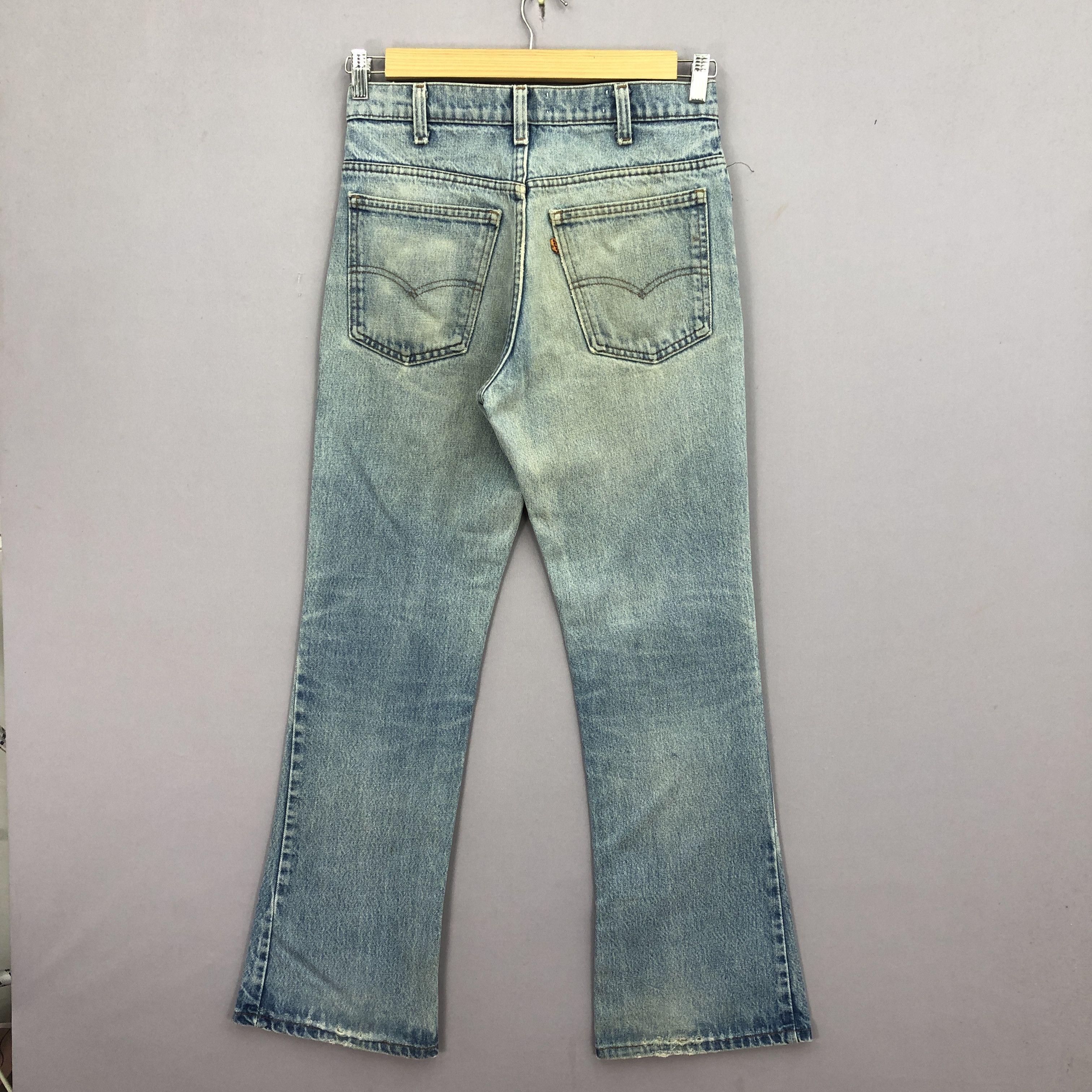 Levi's Vintage Levis Flare Orange Tab Jeans Dirty Levis Faded Denim Size US 30 / EU 46 - 2 Thumbnail