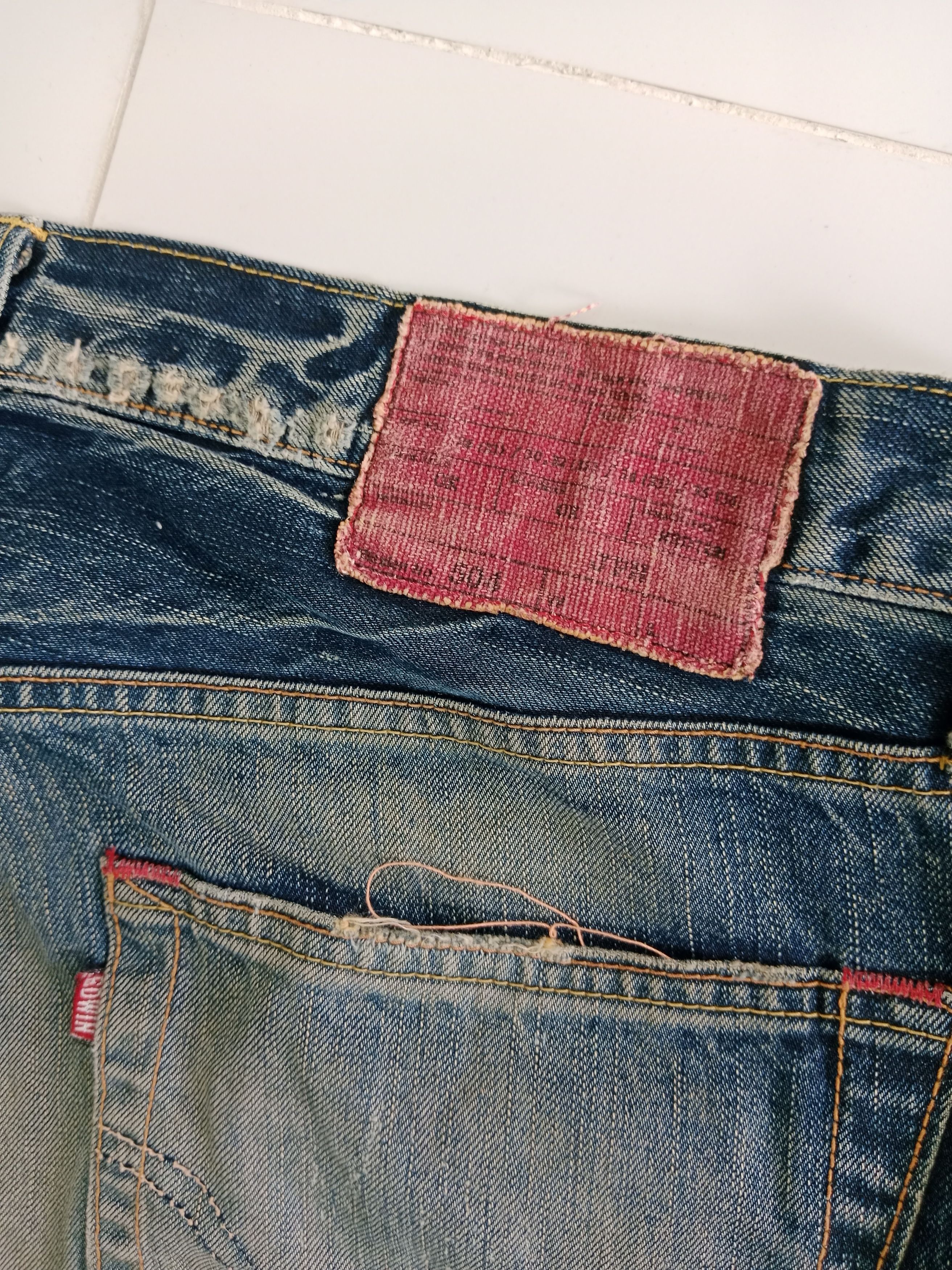 Edwin EDWIN Distressed Jeans Japanese Brand Blue Denim Size US 37 - 12 Thumbnail
