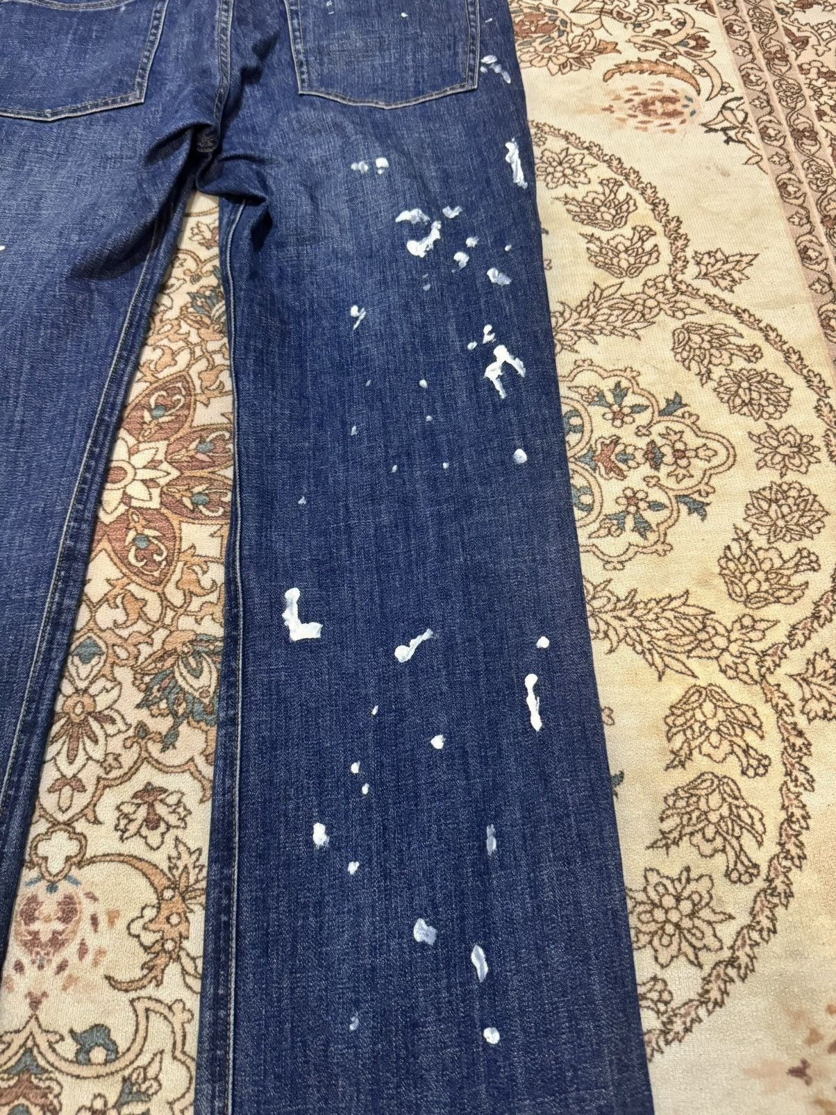Beams Plus × Japanese Brand × Vintage Vintage Beams Paint Splatter Jeans Size US 35 - 9 Thumbnail