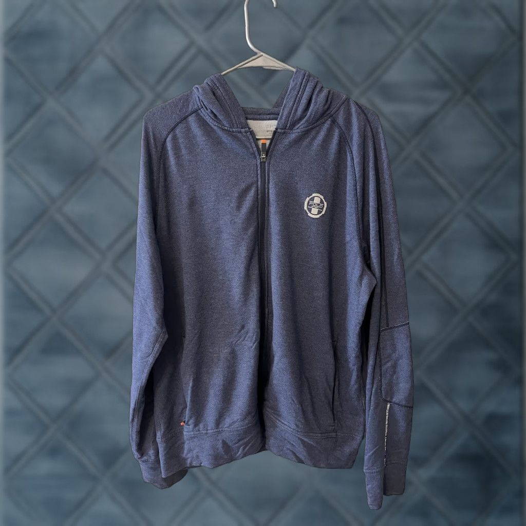 Vintage Polo Sport Ralph Lauren Full Zip Hoodie Jacket Sport Performance Blue XL Men's Shirt Hoodie Size US XL / EU 56 / 4 - 1 Thumbnail