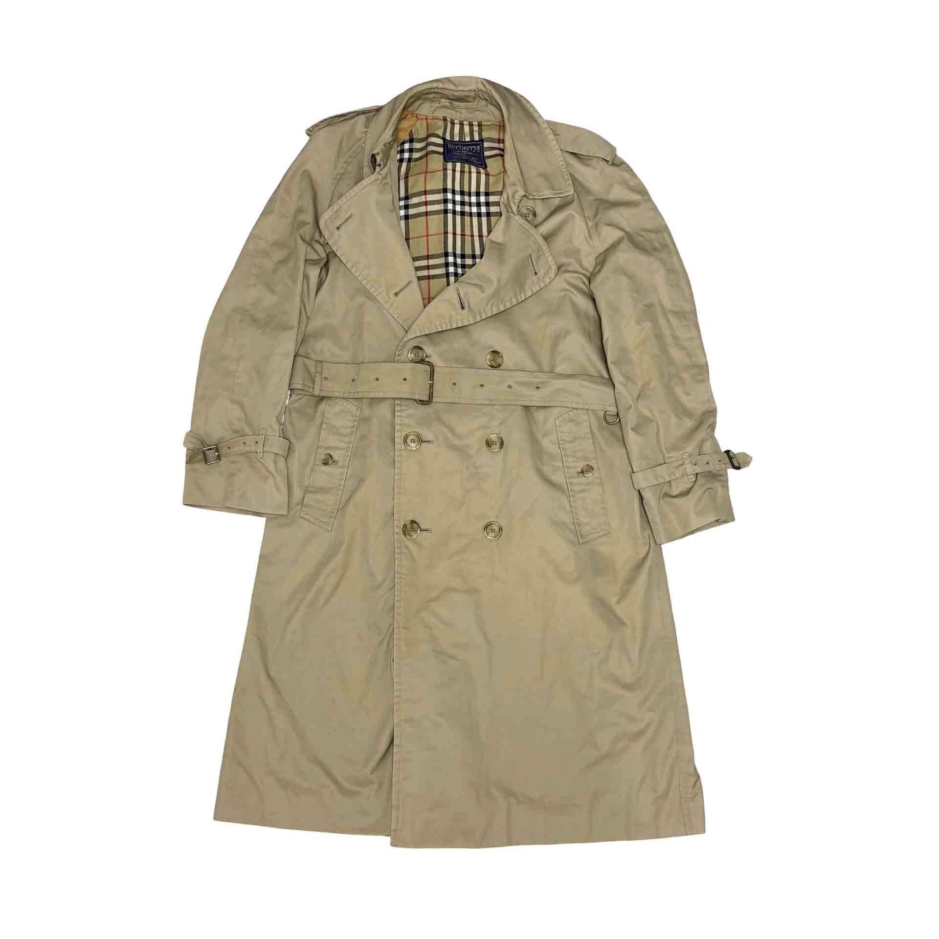 Burberry Vintage Burberry Trench Coat 80s Made In England Nova Check Size US L / EU 52-54 / 3 - 1 Thumbnail