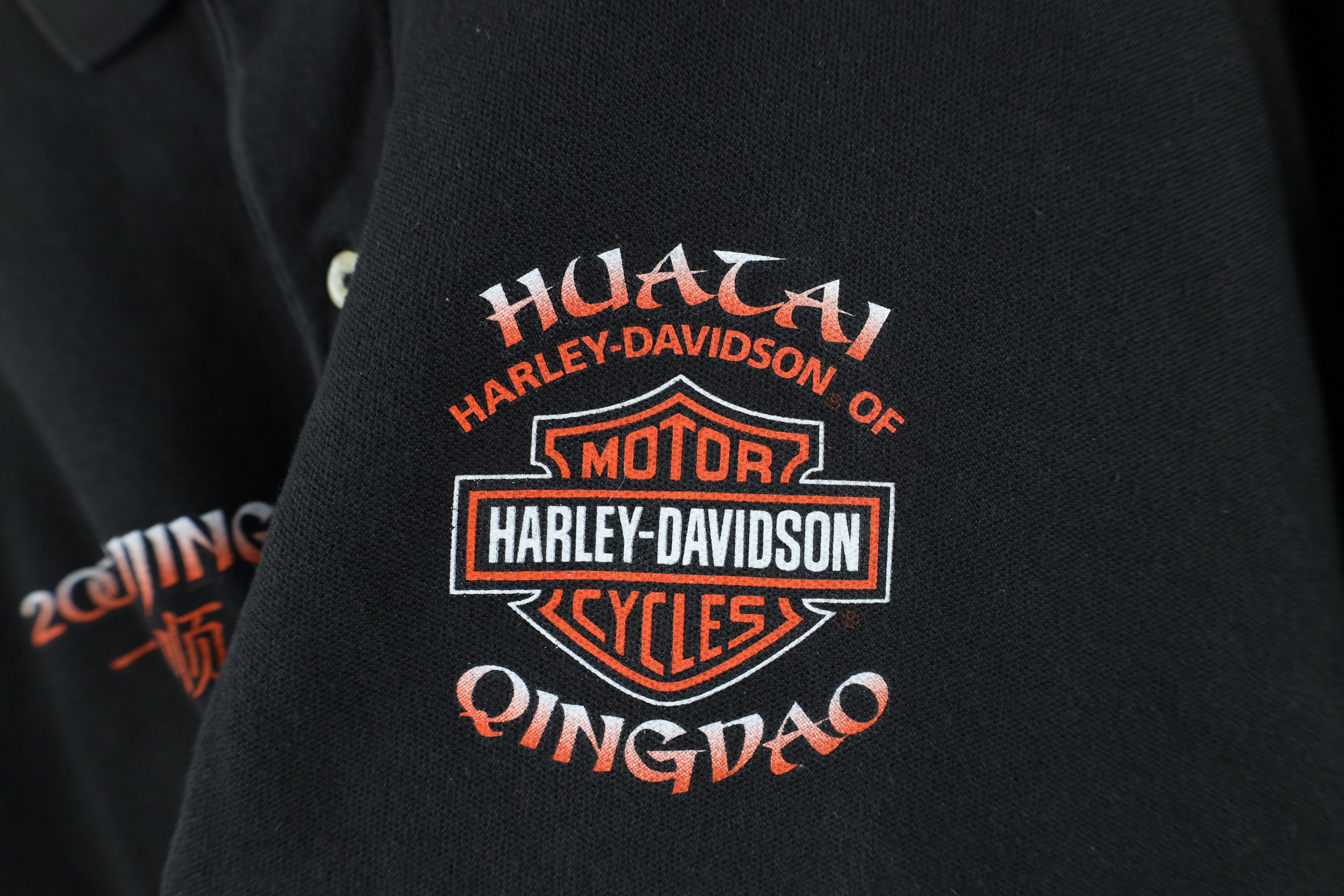 Harley Davidson Vintage Y2K 2008 Harley Davidson Spell Beijing China Polo Size US L / EU 52-54 / 3 - 4 Thumbnail