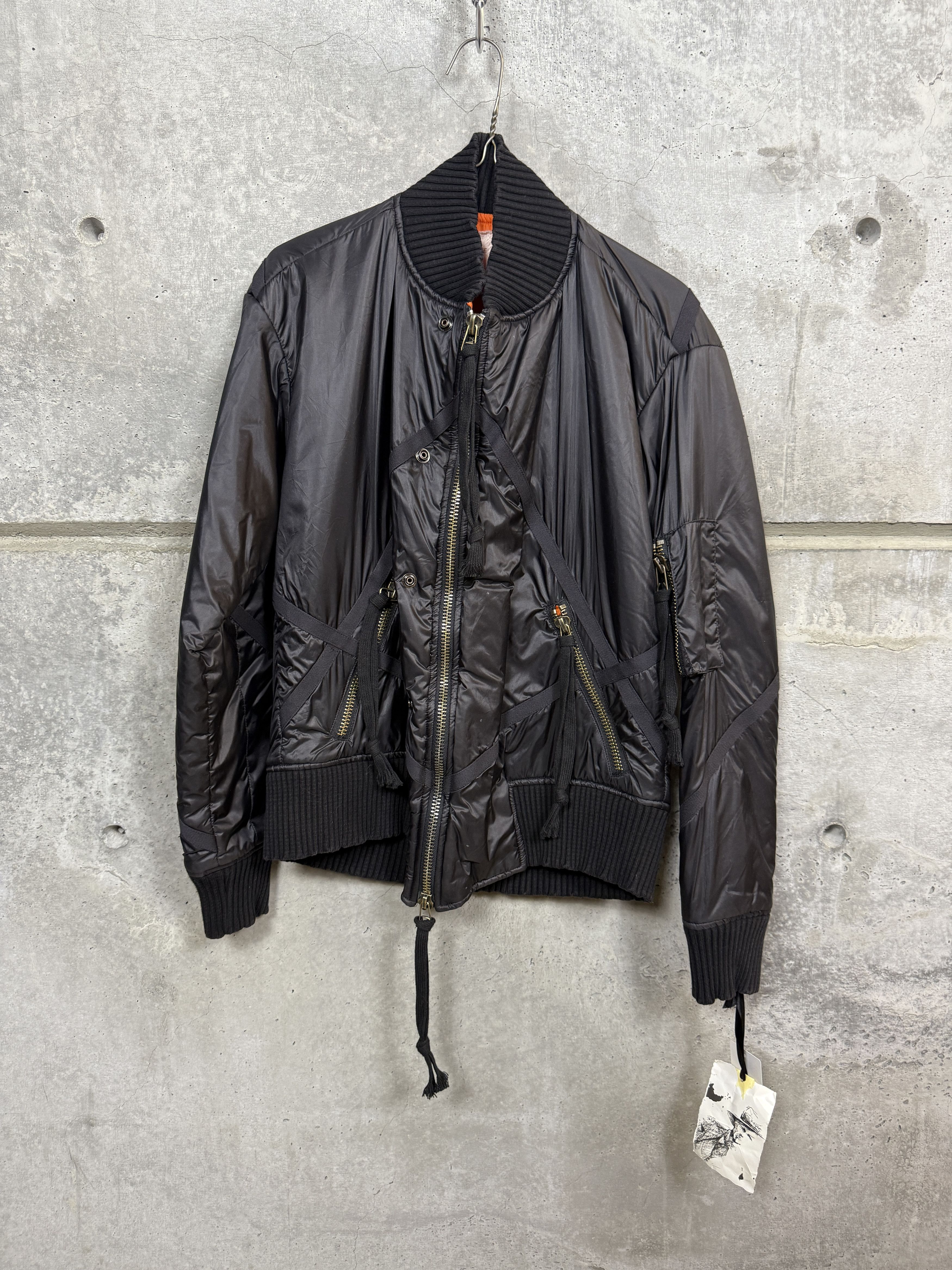 Greg Lauren $1350 Greg Lauren Black Nylon Flight Jacket Size US M / EU 48-50 / 2 - 1 Thumbnail