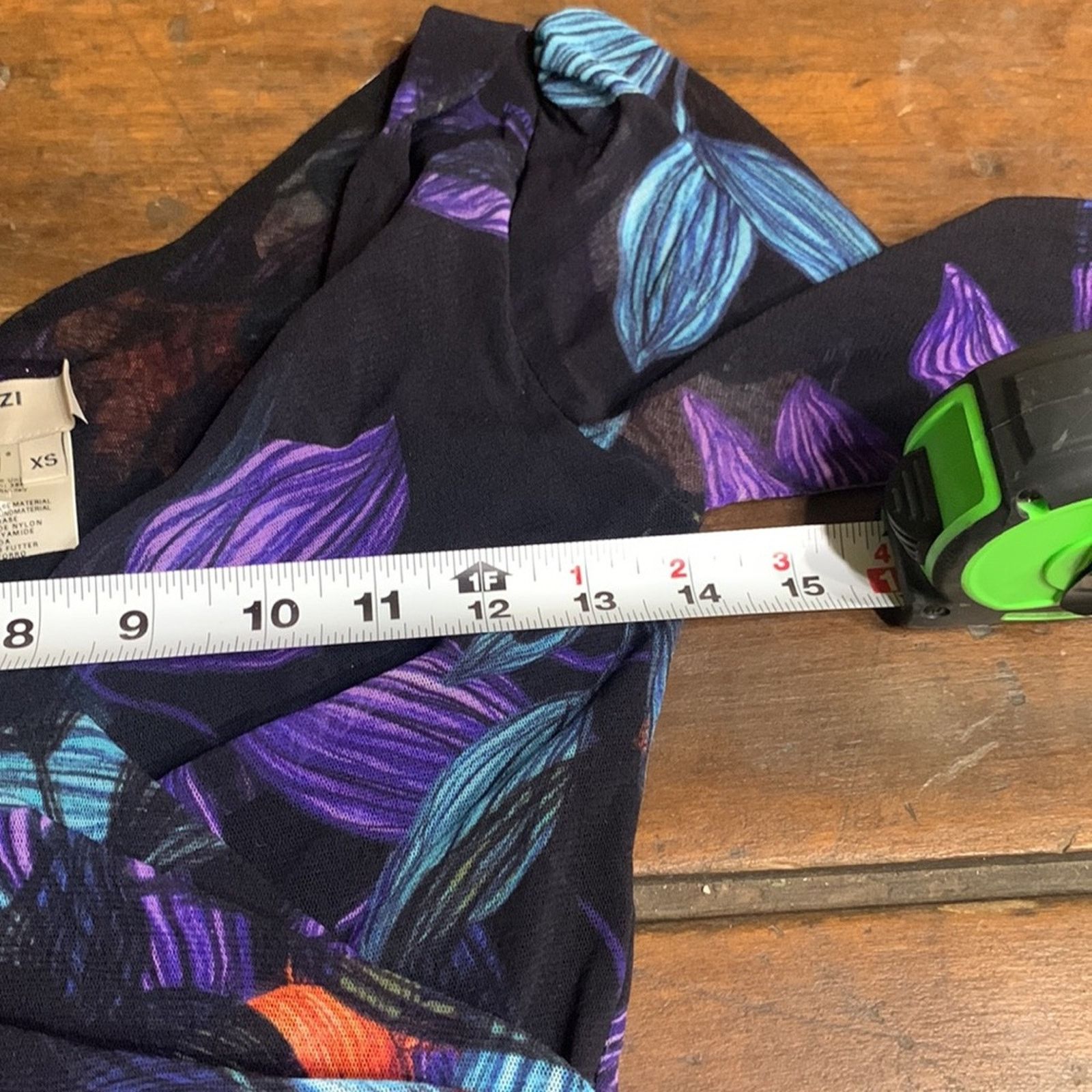 FUZZI Fuzzi Italy mesh floral V neck bodycon bombshell wiggledress Size XS / US 0-2 / IT 36-38 - 9 Thumbnail