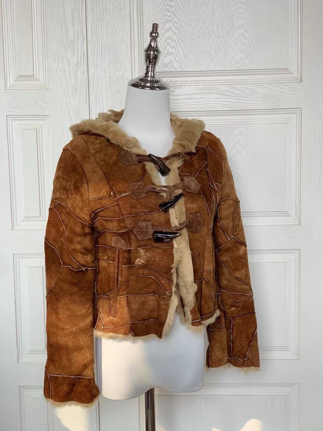 Beams Japan Vintage Ray Beams Shearling Toggle Coat Size XS / US 0-2 / IT 36-38 - 1 Thumbnail