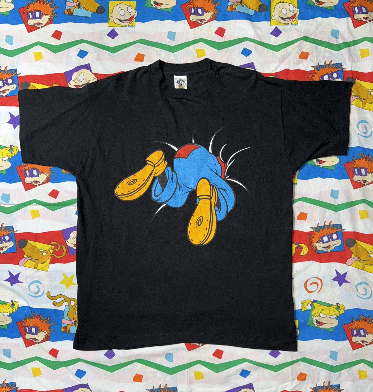 Disney Vintage 90s Mickey & Co Shirt OSFA Goofy T-Shirt Size US XL / EU 56 / 4 - 1 Thumbnail
