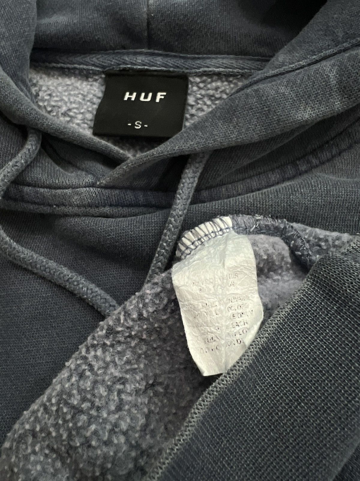 Huf Early Y2K Vintage Huf Hoodie Pastel Matte Sun Faded Blue Size US S / EU 44-46 / 1 - 9 Thumbnail