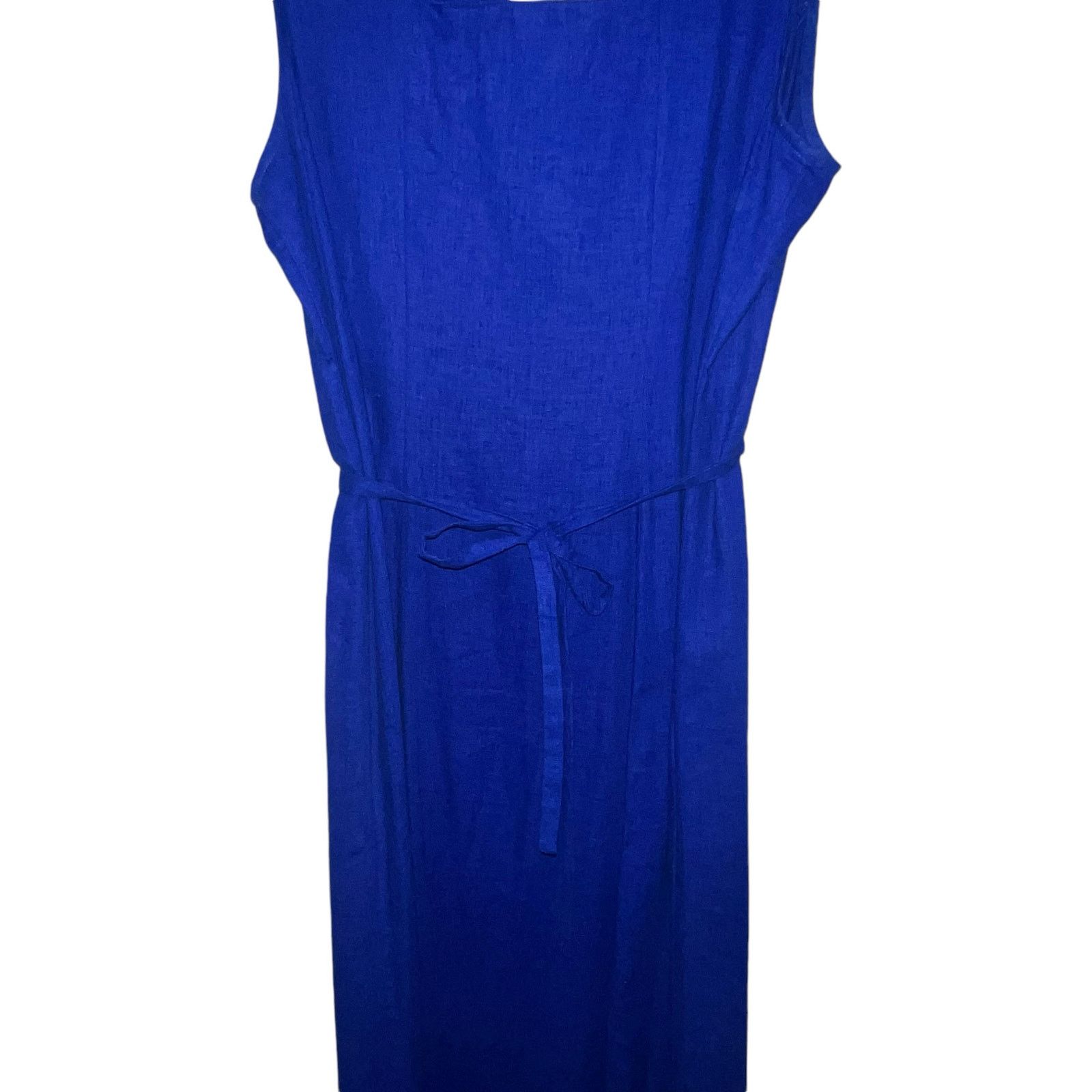 Other VTG Melissa Harper Blue Sleeveless Maxi Dress Embroidery 12 Size XL / US 12-14 / IT 48-50 - 12 Thumbnail