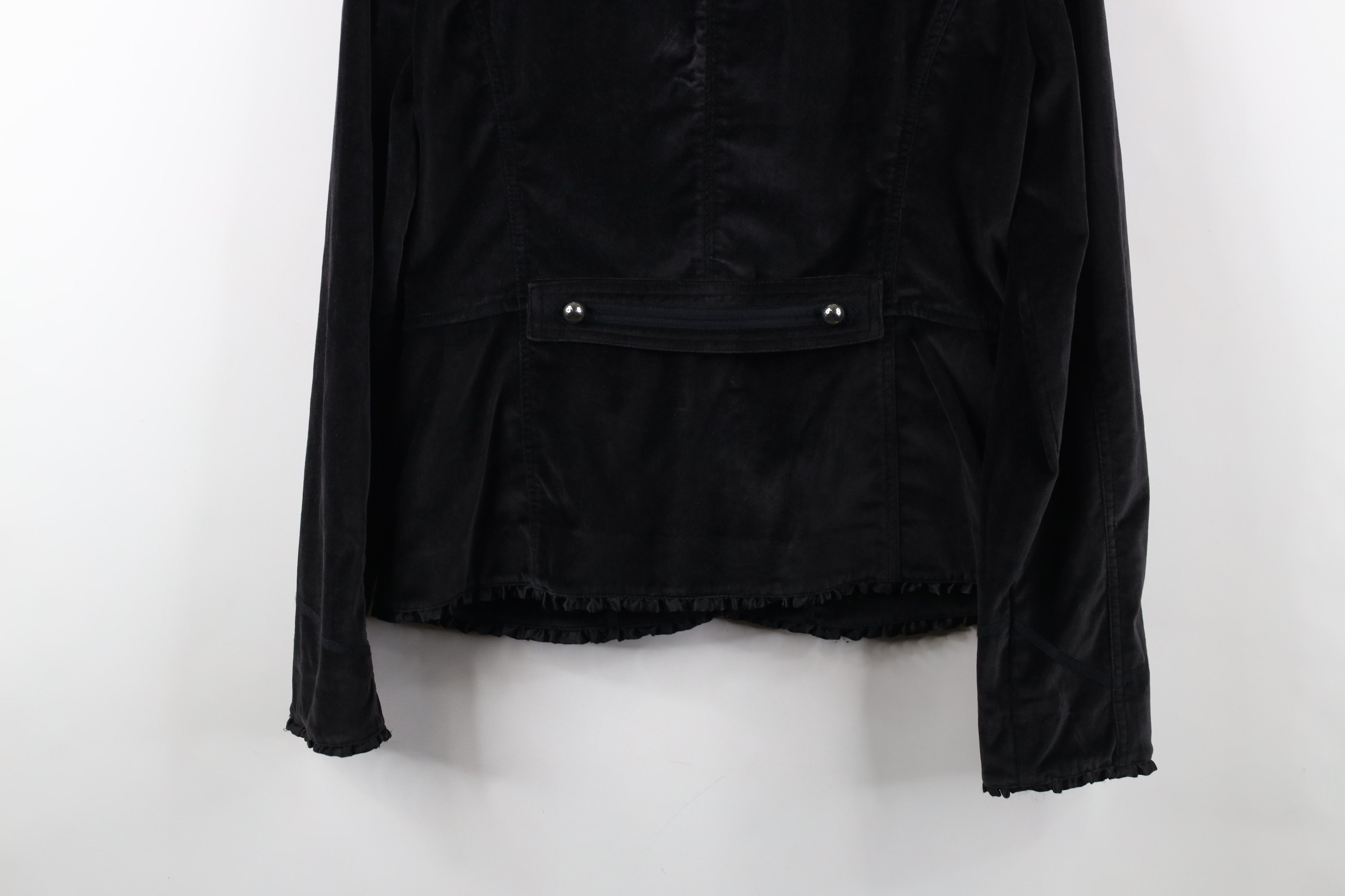 Vintage × White House Black Market White House Black Market Trim Velour Military Blazer Jacket Size L / US 10 / IT 46 - 14 Thumbnail