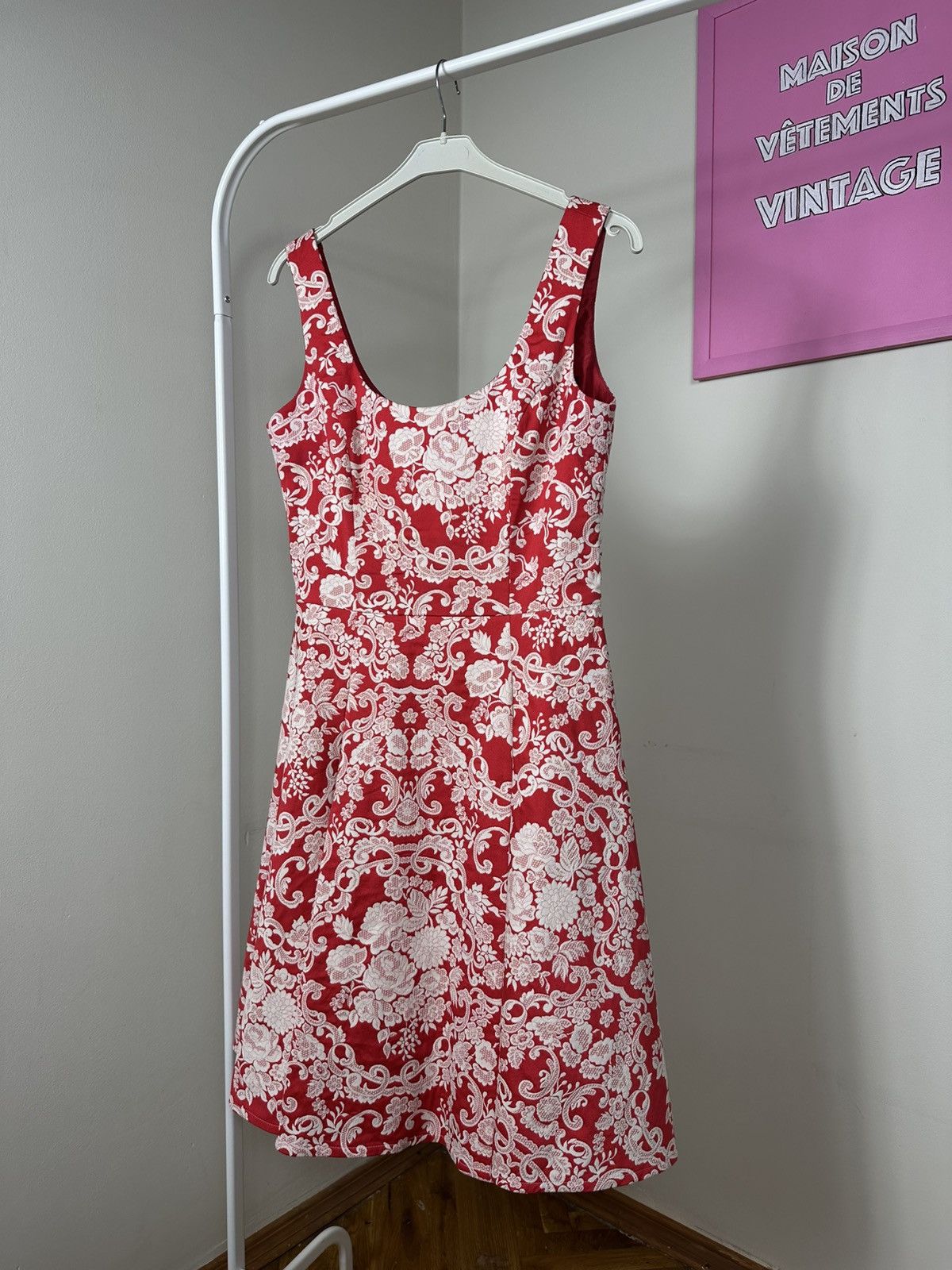 Other Susanne Spatt Classic Label Dress Flared Jacquard Floral Size S / US 4 / IT 40 - 5 Thumbnail