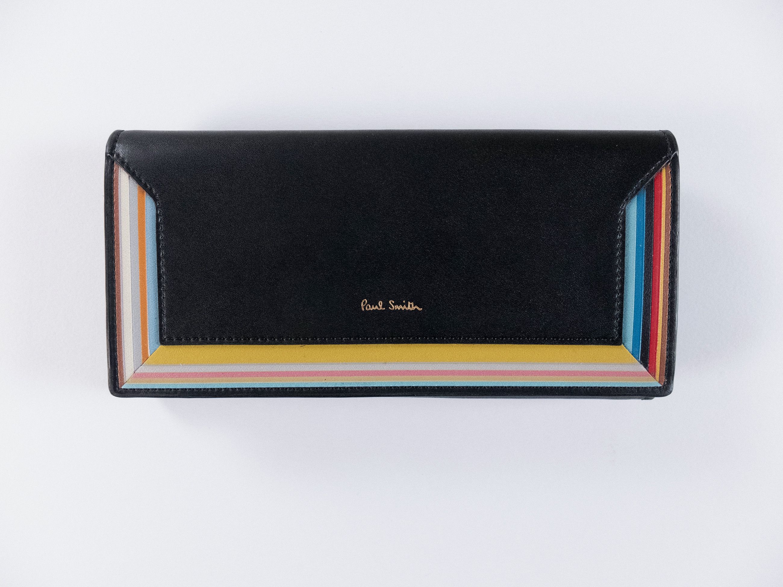 Paul Smith PAUL SMITH black trifold signature stripe leather wallet Size ONE SIZE - 2 Thumbnail