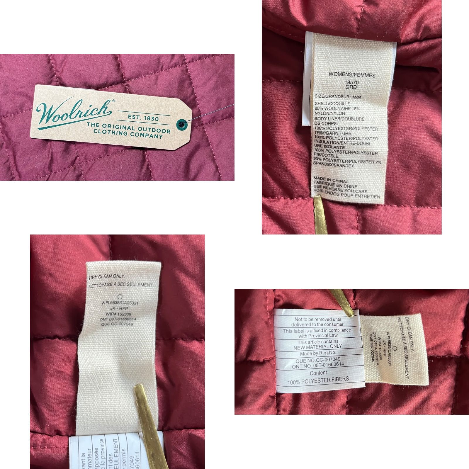 Vintage Woolrich Women's Vest Wool Blend NWT Giant Buffalo Size S Red Black Plaid Outdoor Pockets Vest Mens? Size S / US 4 / IT 40 - 9 Thumbnail