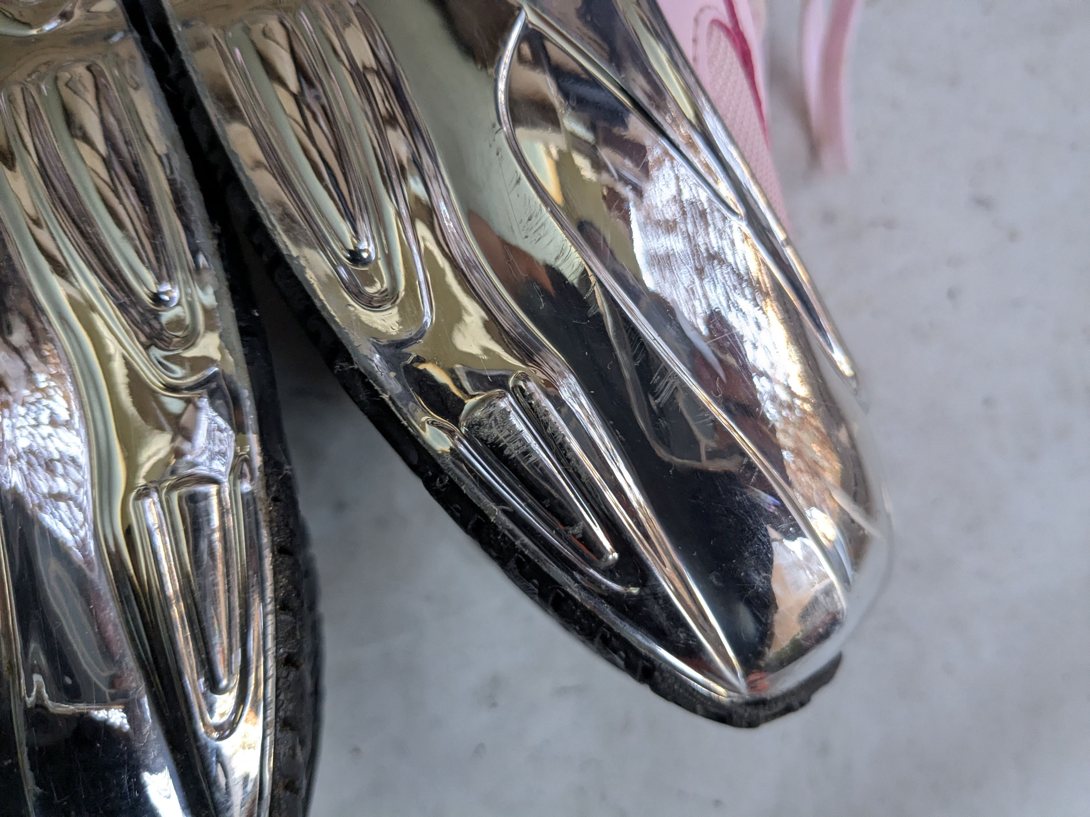 Adidas × Raf Simons Adidas Ozweego Mirrored Pink 11 Silver Chrome Size US 11 / EU 44 - 14 Thumbnail